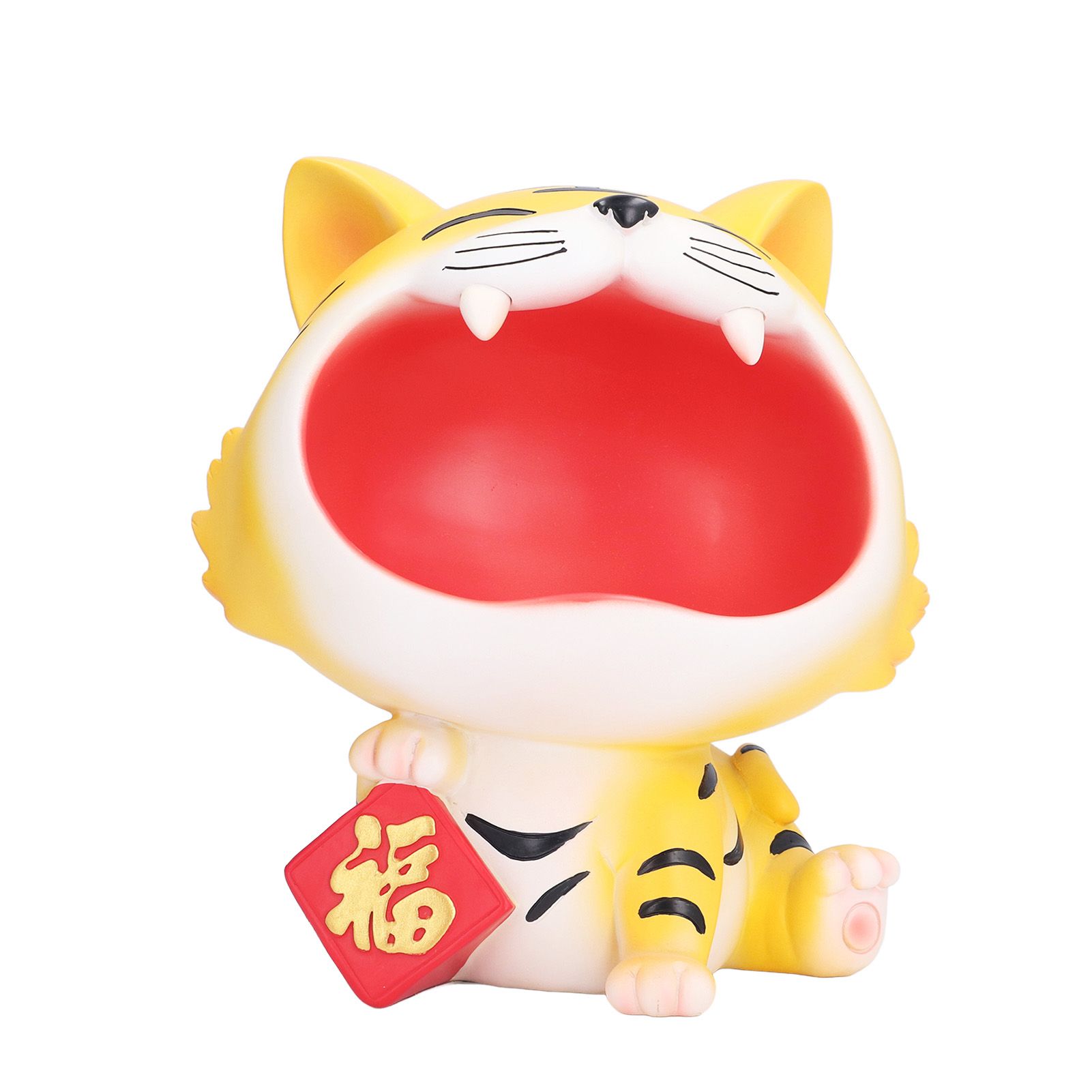Resin Animal Storage Decoration Big Mouth Animal Statue Key Holder for Living Room Bedroom OfficeLucky Tiger - Image 8