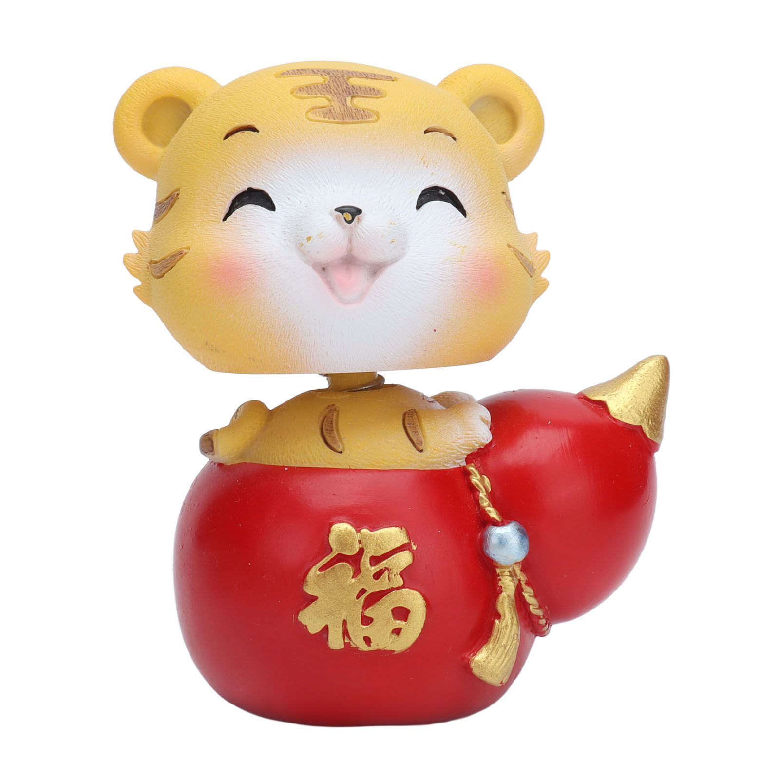 Tiger Ornament Premium Resin Cute Exquisite Bright Colors Durable Wide Application Tiger ToyBlessing Tiger - Image 1