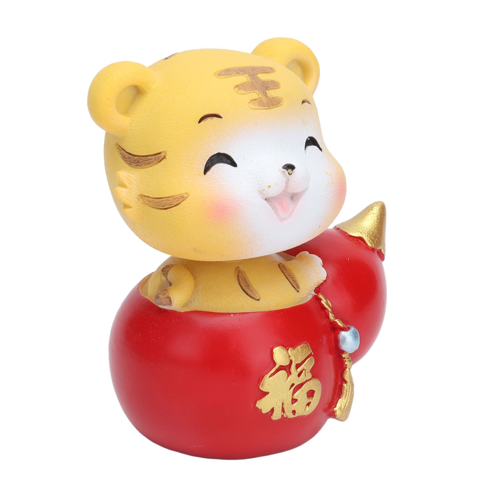 Tiger Ornament Premium Resin Cute Exquisite Bright Colors Durable Wide Application Tiger ToyBlessing Tiger - Image 3
