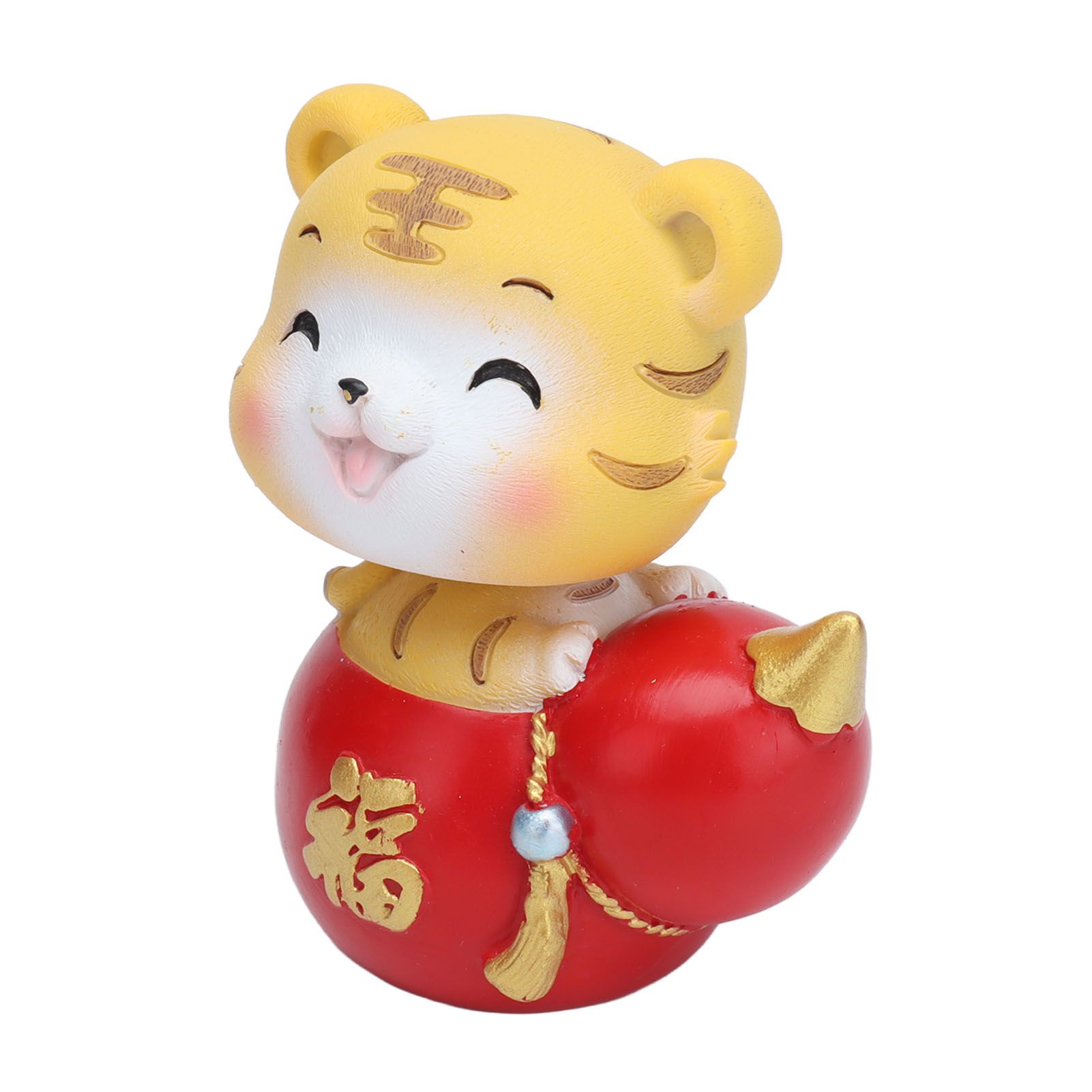 Tiger Ornament Premium Resin Cute Exquisite Bright Colors Durable Wide Application Tiger ToyBlessing Tiger - Image 5