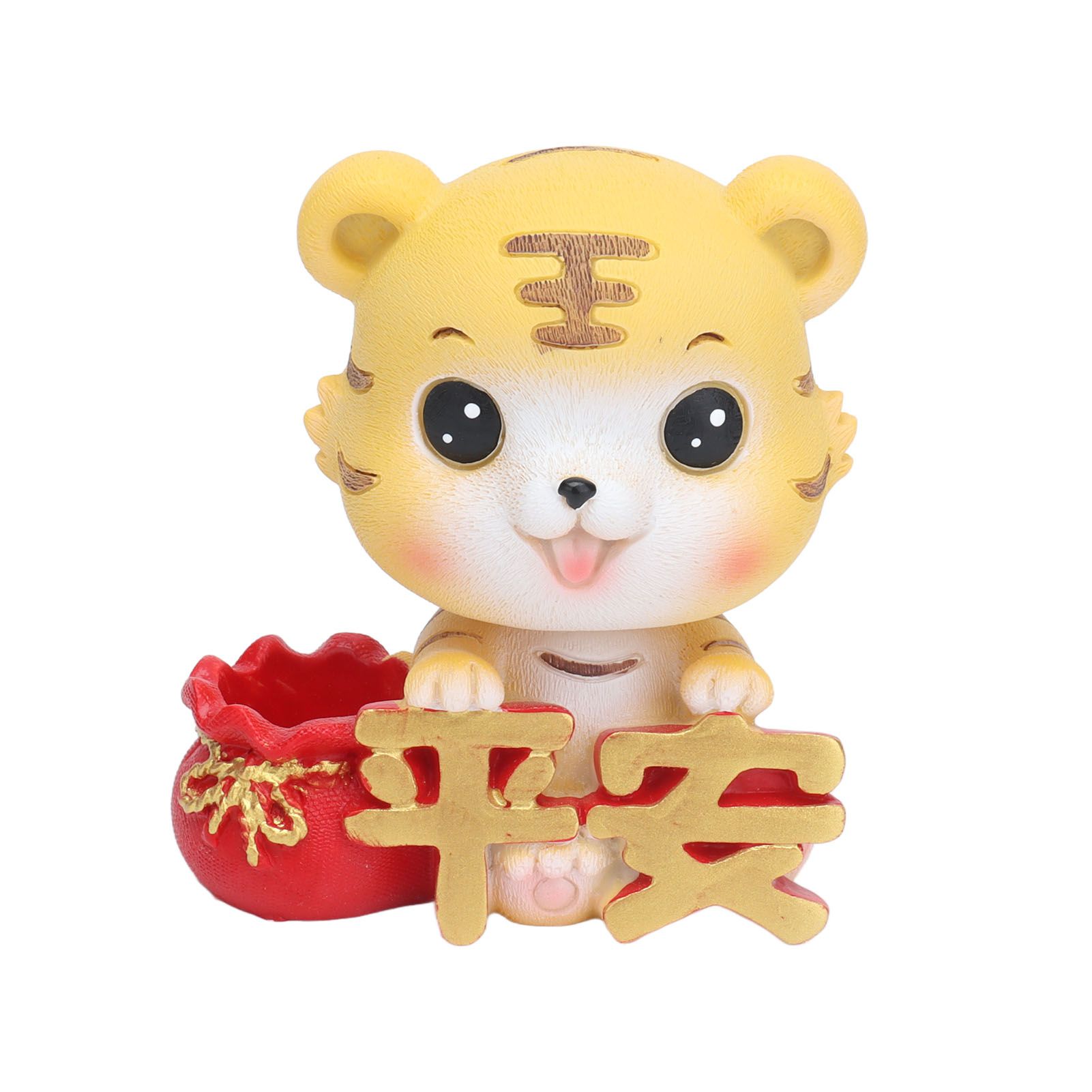 Tiger Ornament Premium Resin Cute Exquisite Bright Colors Durable Wide Application Tiger ToyPeace Tiger - Image 6