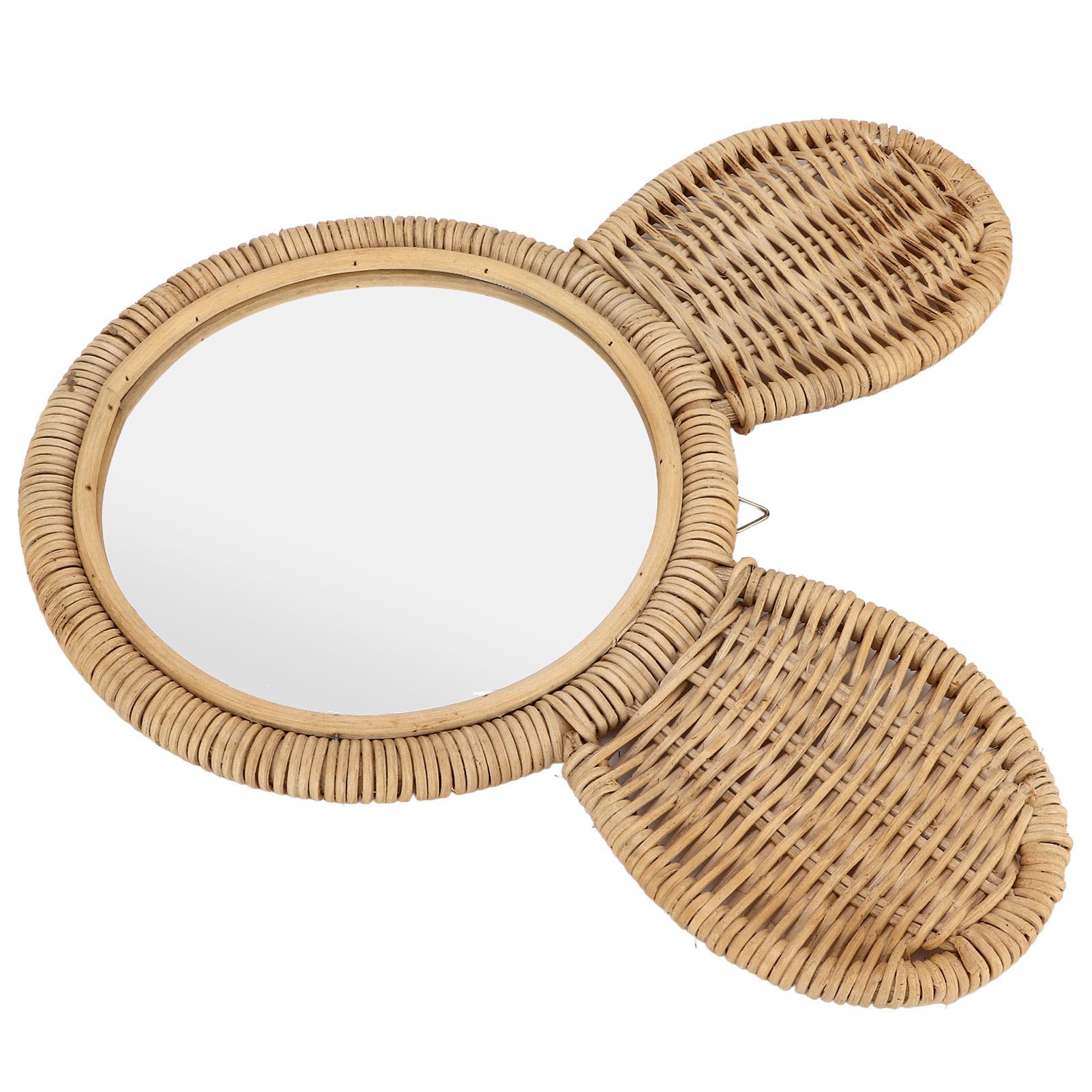 Hanging Mirror High Definition Rattan Mirror Wall Decorative Makeup Mirror for Bathroom Hotel - Image 4