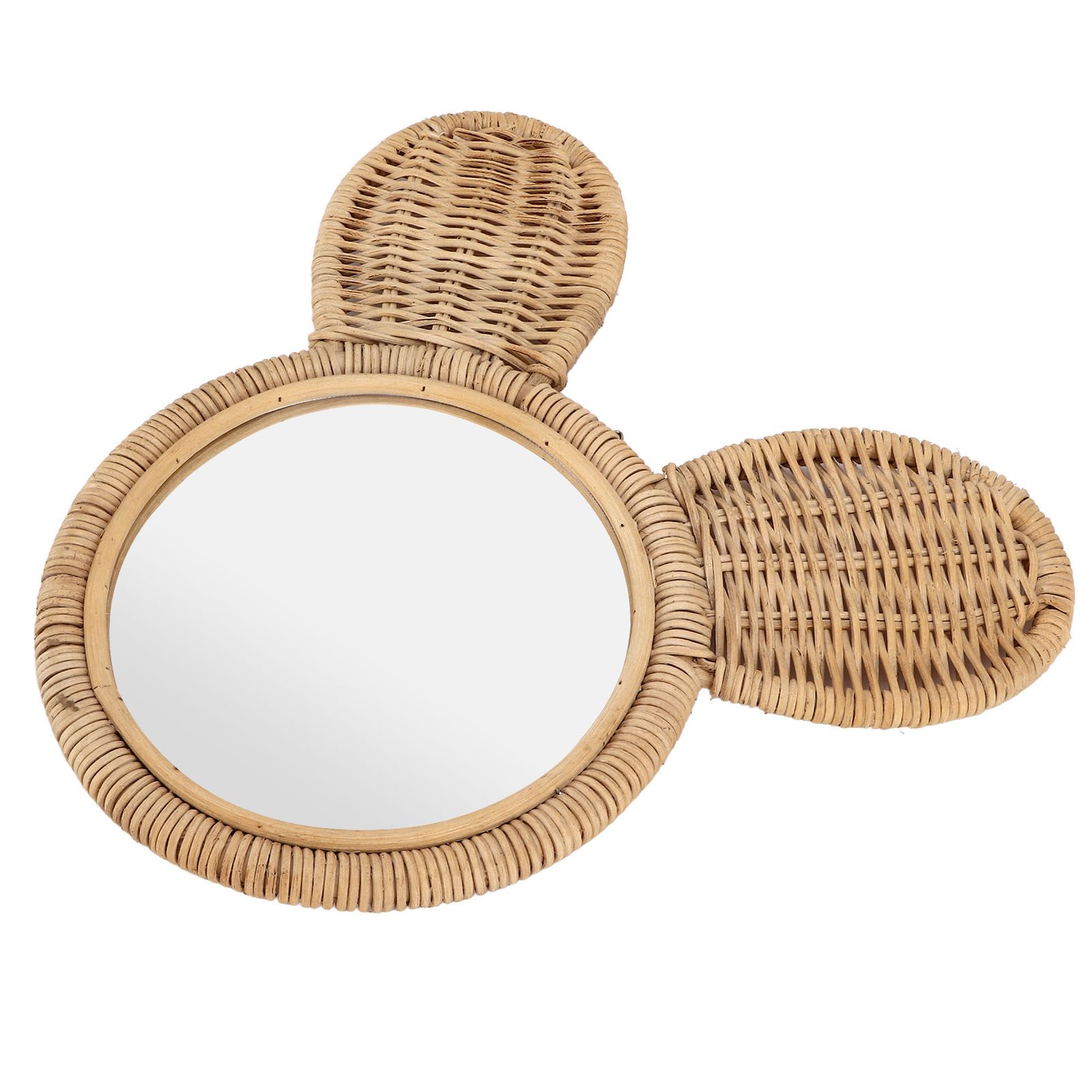 Hanging Mirror High Definition Rattan Mirror Wall Decorative Makeup Mirror for Bathroom Hotel - Image 8