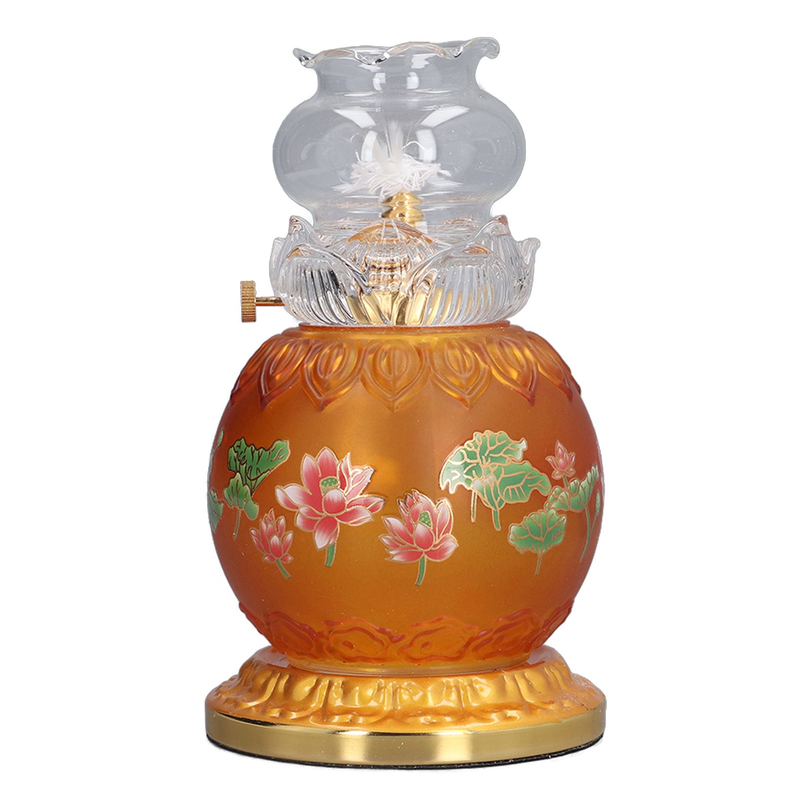 Buddhist Temple Flower Light Glazed Buddha Oil Lamp for Churches Temple Shops Sacrifices - Image 3
