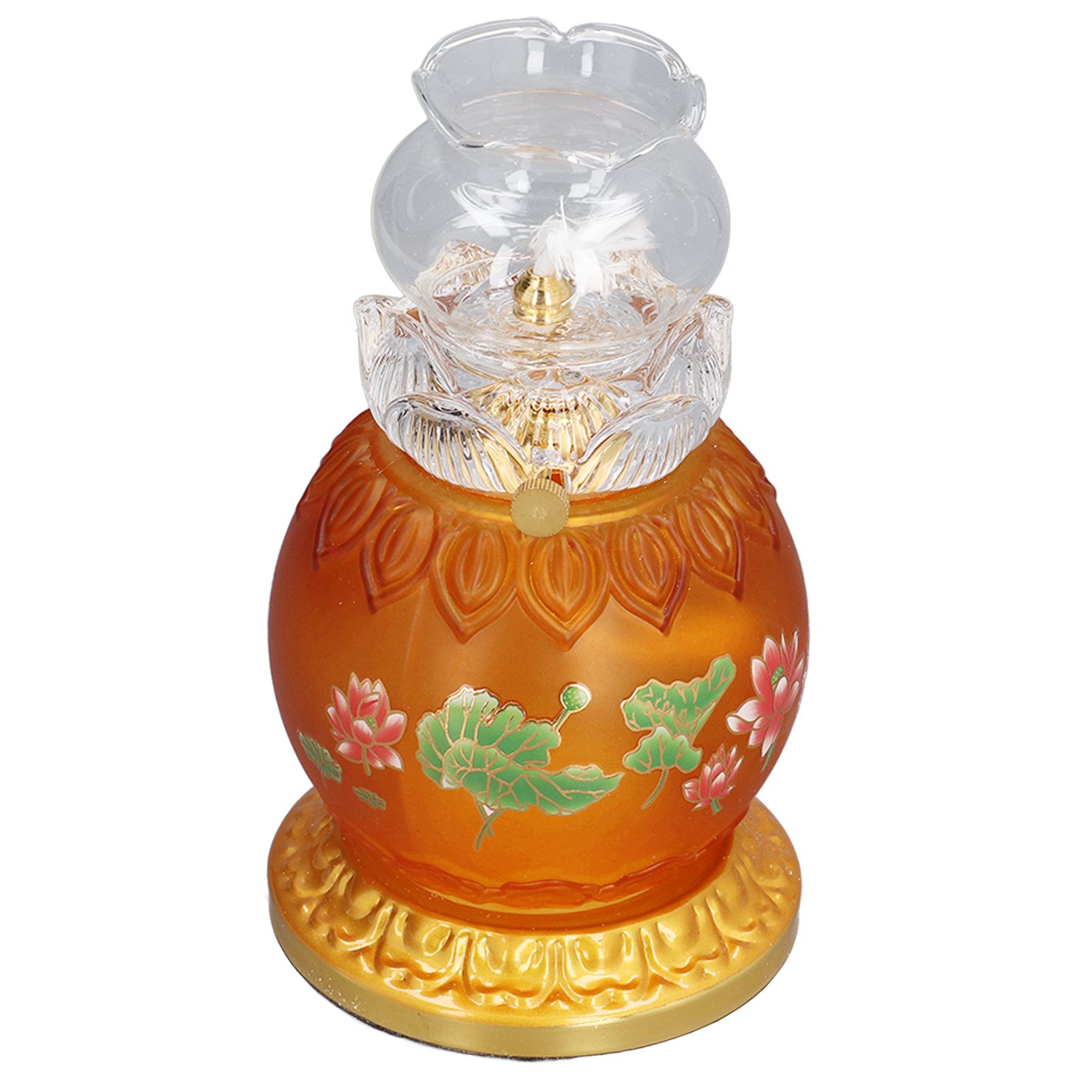Buddhist Temple Flower Light Glazed Buddha Oil Lamp for Churches Temple Shops Sacrifices - Image 4