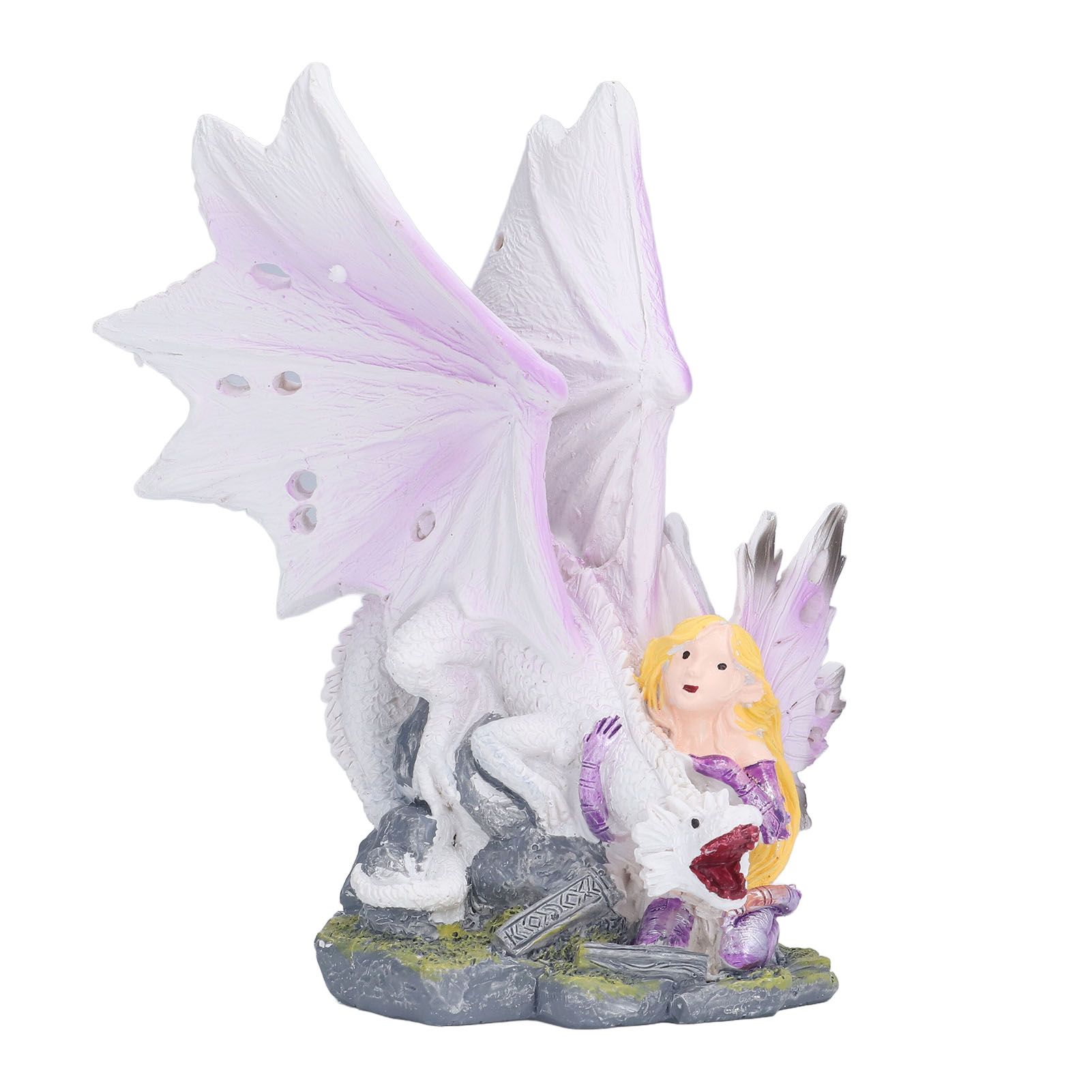 Dragon Girl Desktop Ornament Standing Sculpture Resin Bedroom Decoration Statue for Living Room Office - Image 1