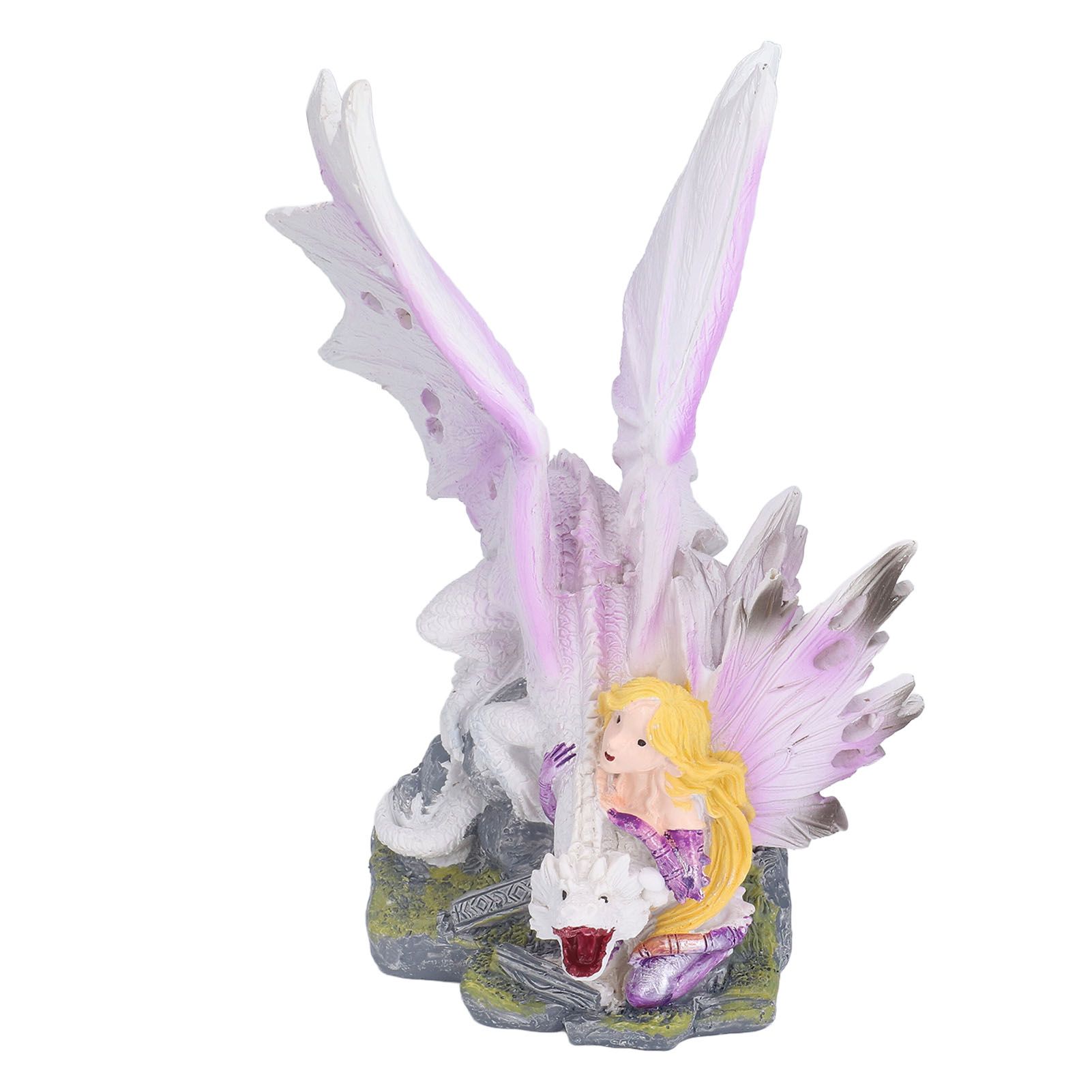 Dragon Girl Desktop Ornament Standing Sculpture Resin Bedroom Decoration Statue for Living Room Office - Image 3