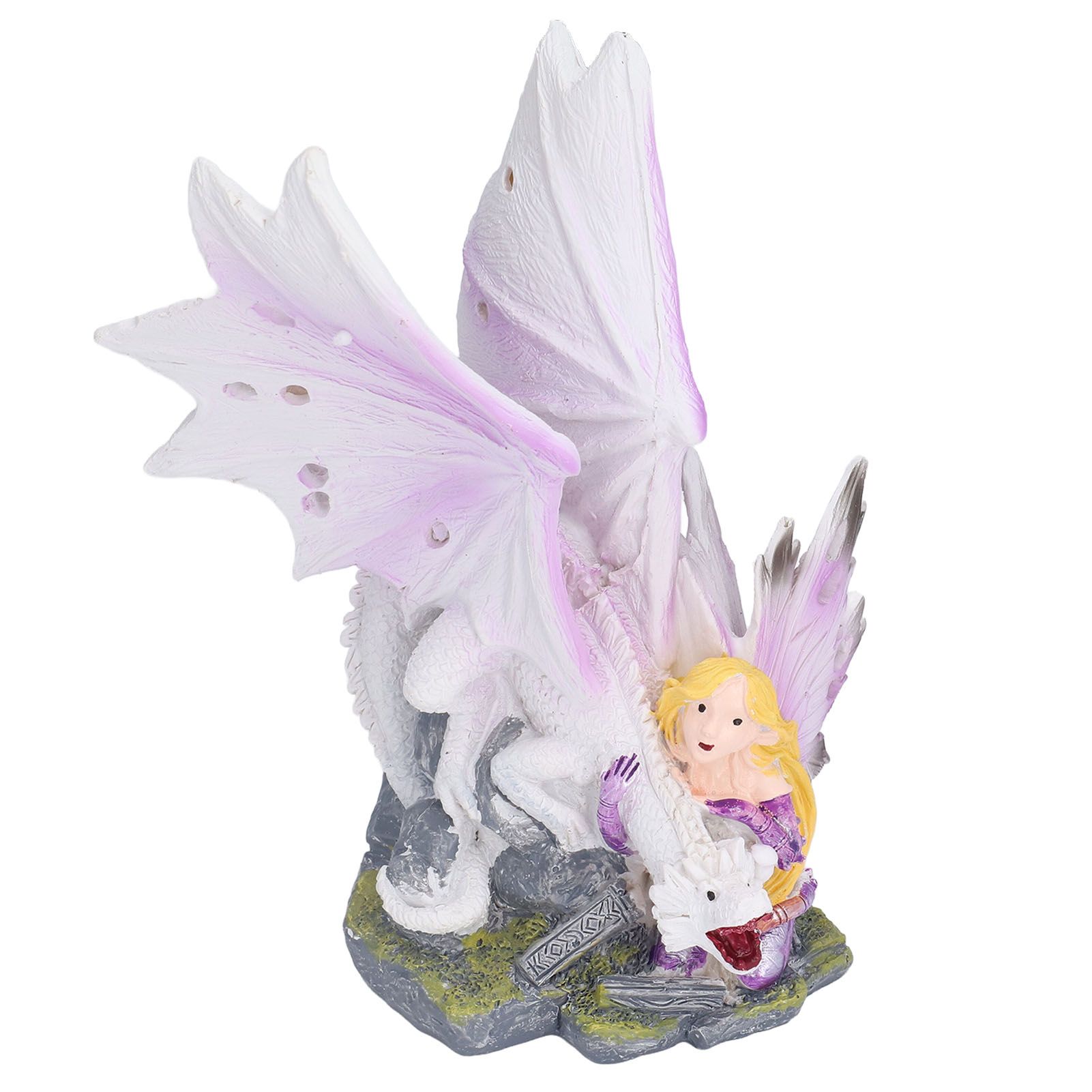 Dragon Girl Desktop Ornament Standing Sculpture Resin Bedroom Decoration Statue for Living Room Office - Image 6