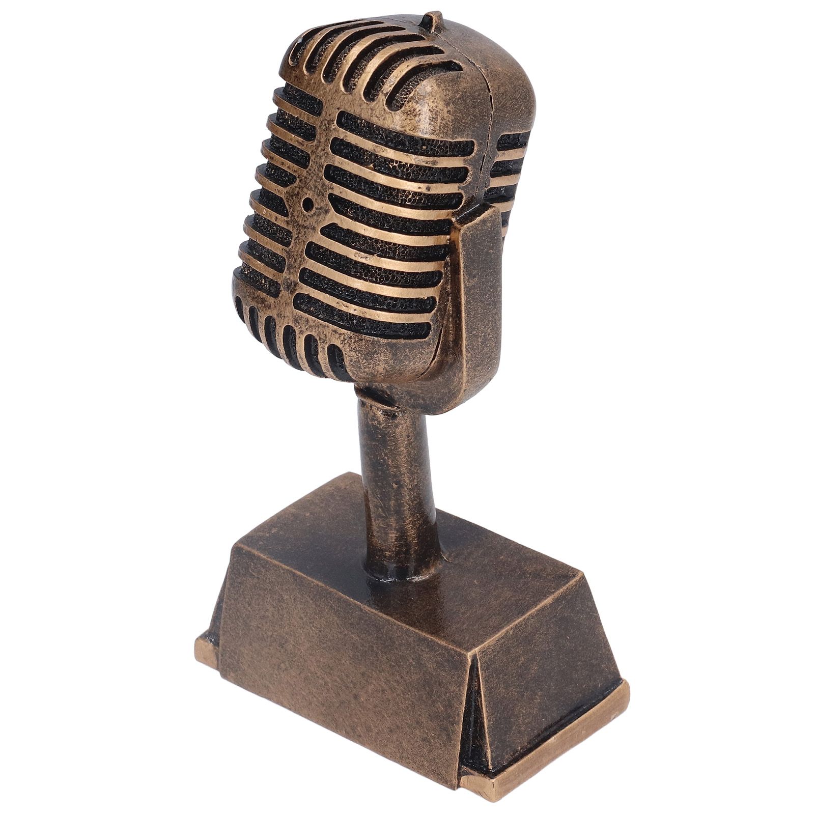 Music Award Trophy Synthetic Resin Decorative Microphone Tabletop Ornament for Home Singing Competition - Image 2