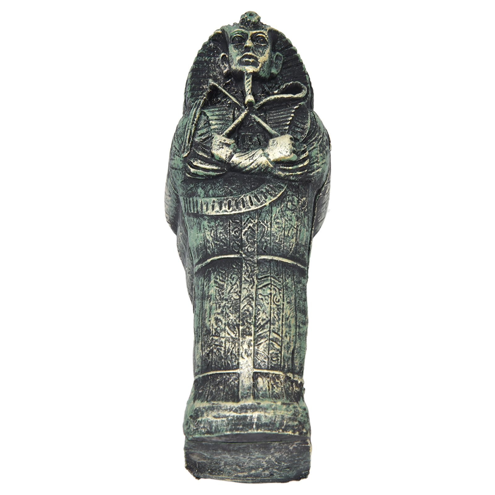 Mummy Coffin Decorations Aquarium Fish Tank Ornaments Landscape Skull Resin Skull Mummy Coffin Ornament - Image 6