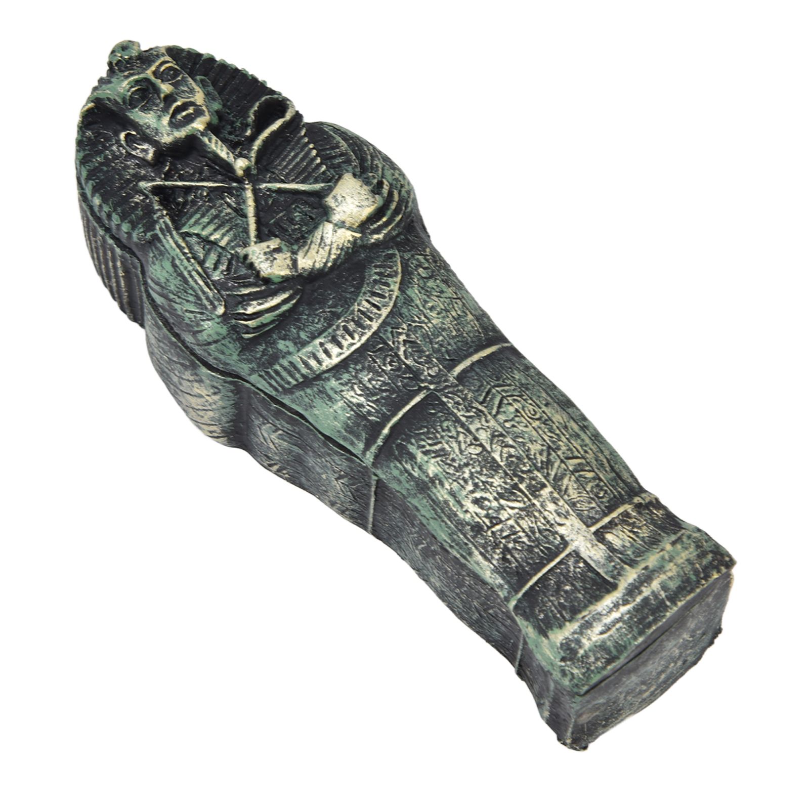 Mummy Coffin Decorations Aquarium Fish Tank Ornaments Landscape Skull Resin Skull Mummy Coffin Ornament - Image 7