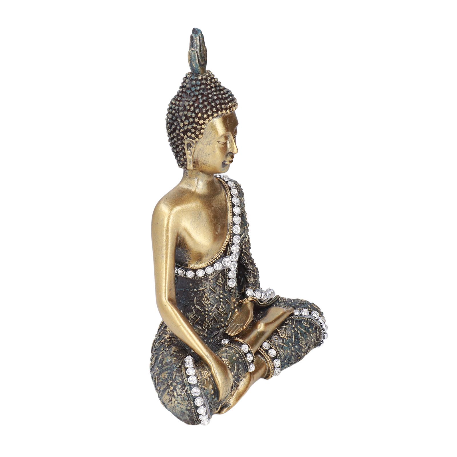Buddha Ornament Resin Retro Small Decorative Desktop Sitting Buddha Statue for Home Office - Image 6