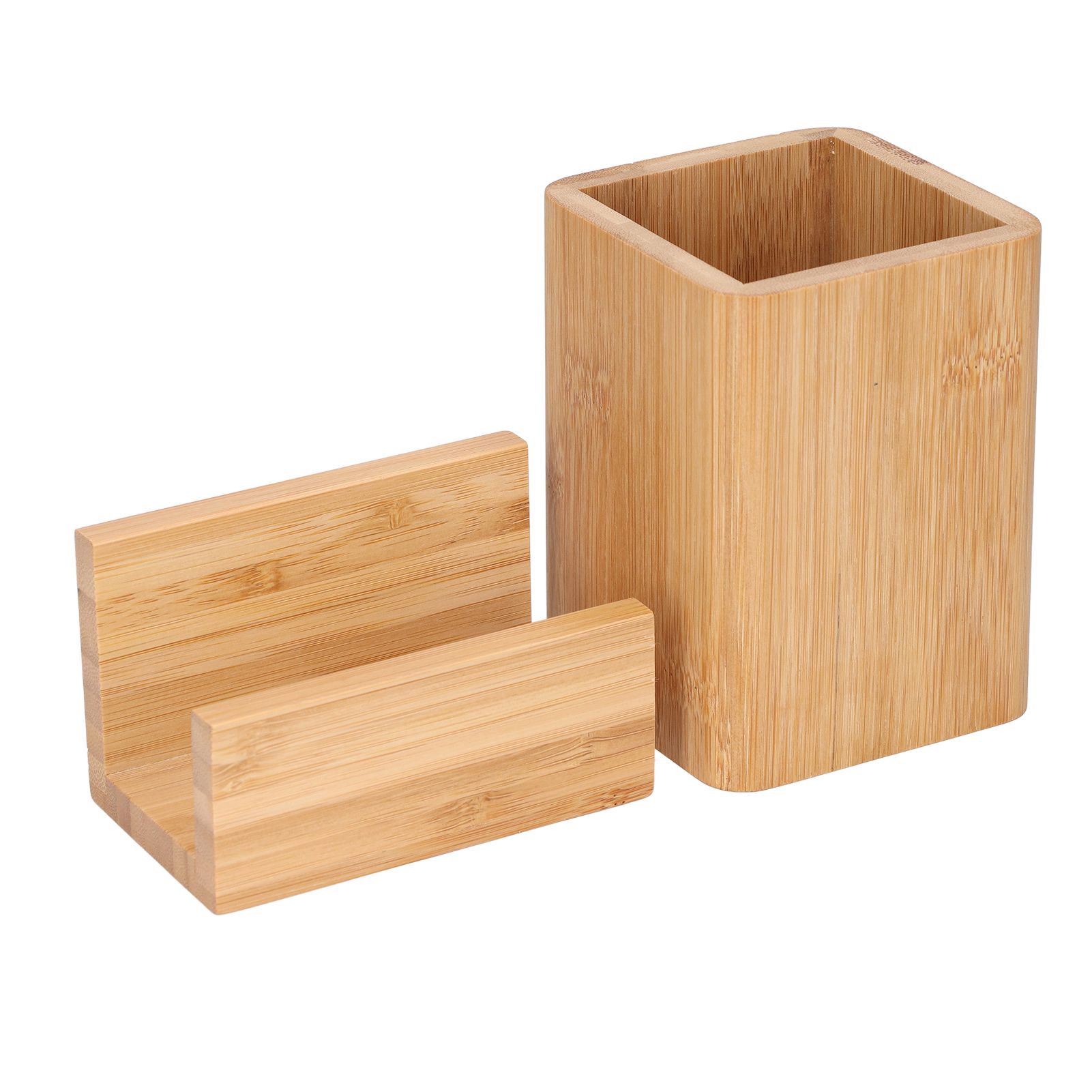 Pen Holder Sturdy Durable Environmentally Friendly Stationery Storage Organizer with Business Card Holder - Image 3