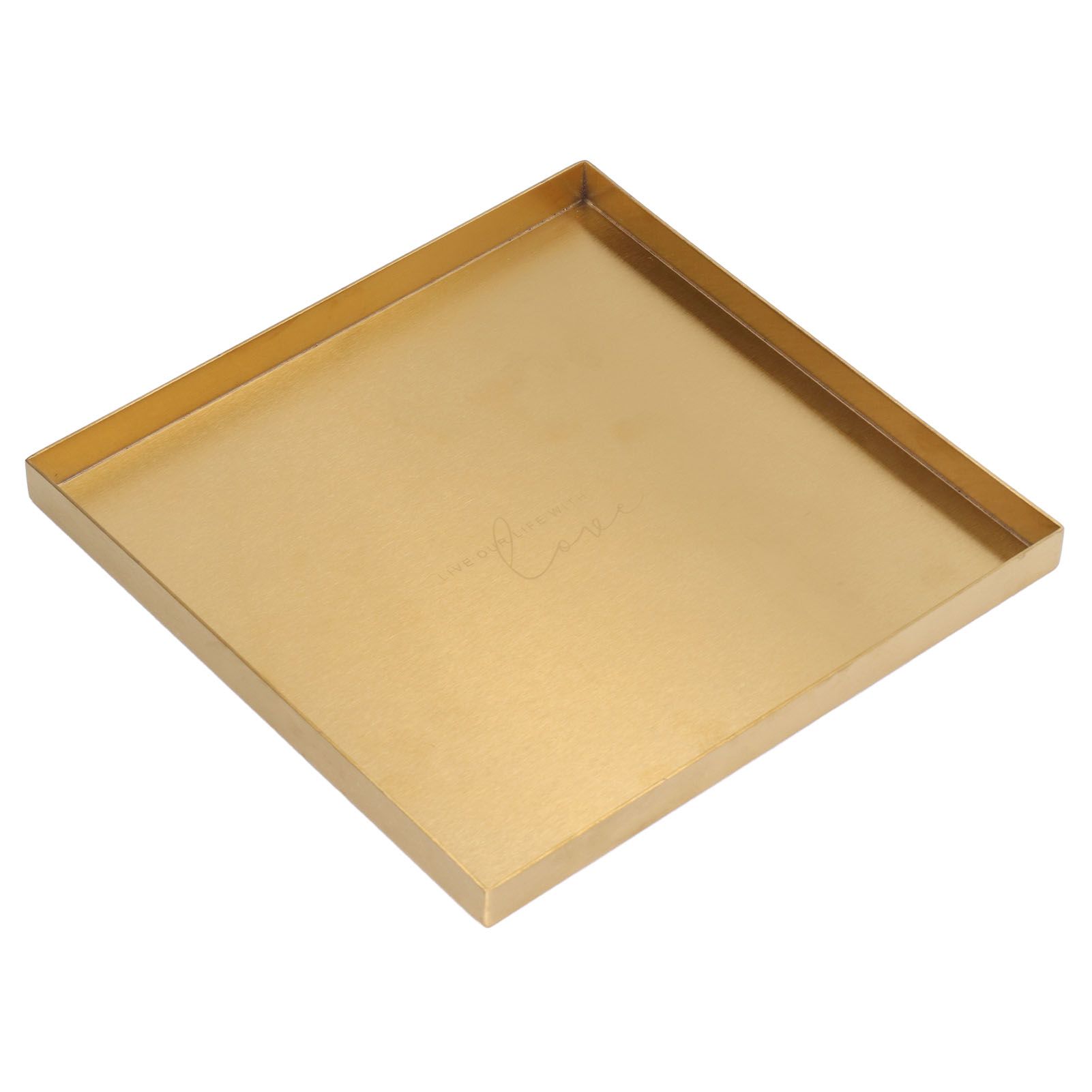 Gold Stainless Steel Tray Decorative Jewelry Dish Makeup Tray Organizer for Drink Breakfast Bars Restaurants - Image 7