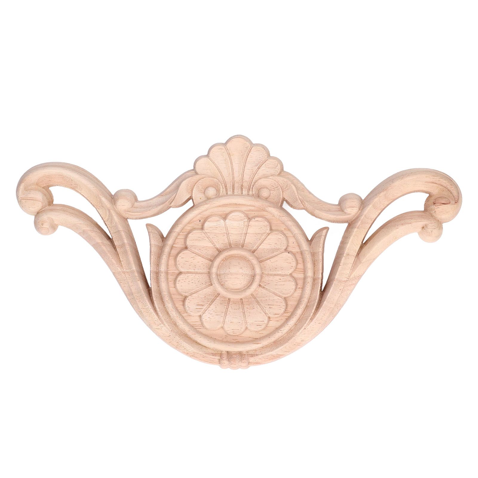 Wood Applique Easy Installation Durable Natural Eco Friendly Classic Exquisite Pattern Wood Carving AppliqueType One - Image 1