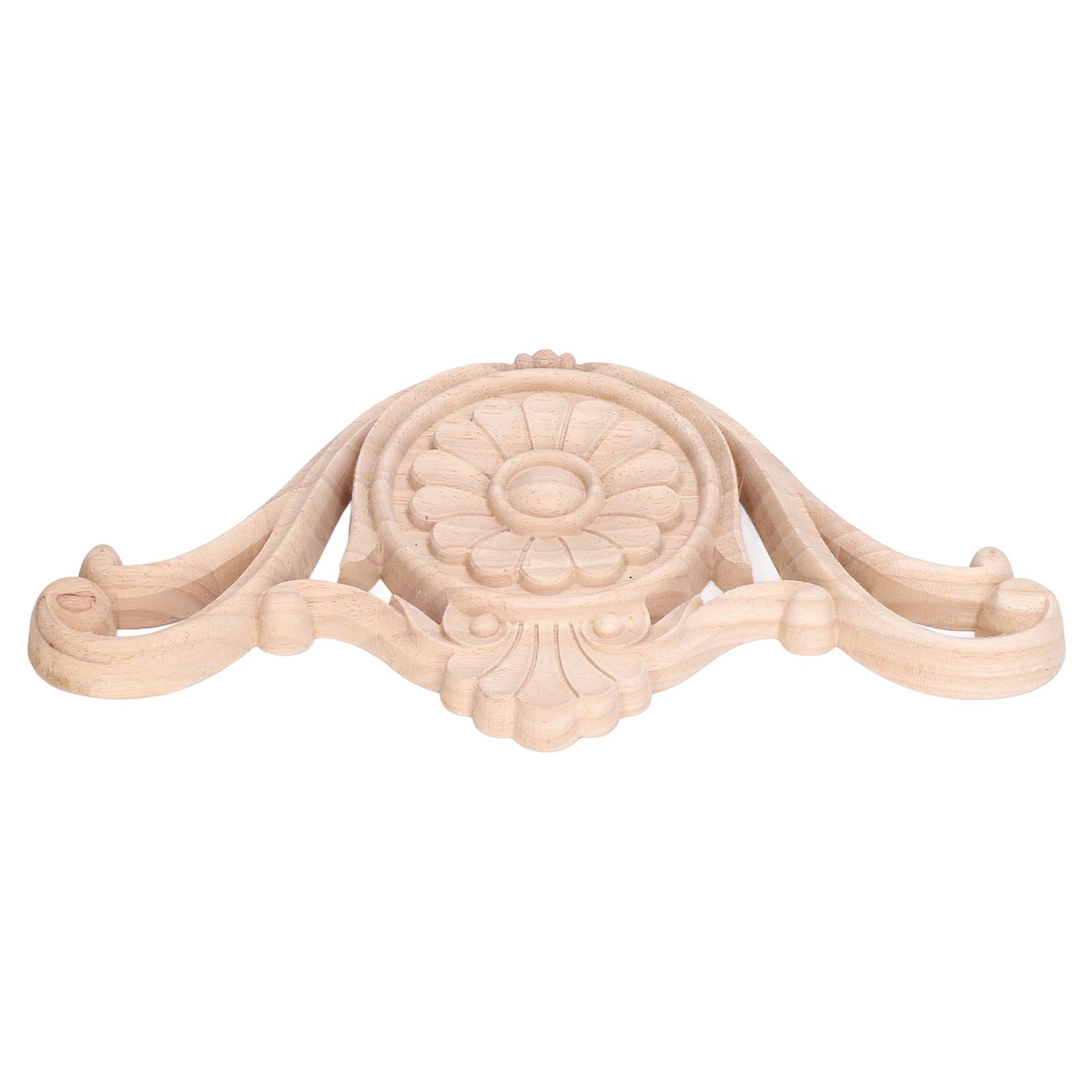 Wood Applique Easy Installation Durable Natural Eco Friendly Classic Exquisite Pattern Wood Carving AppliqueType One - Image 8