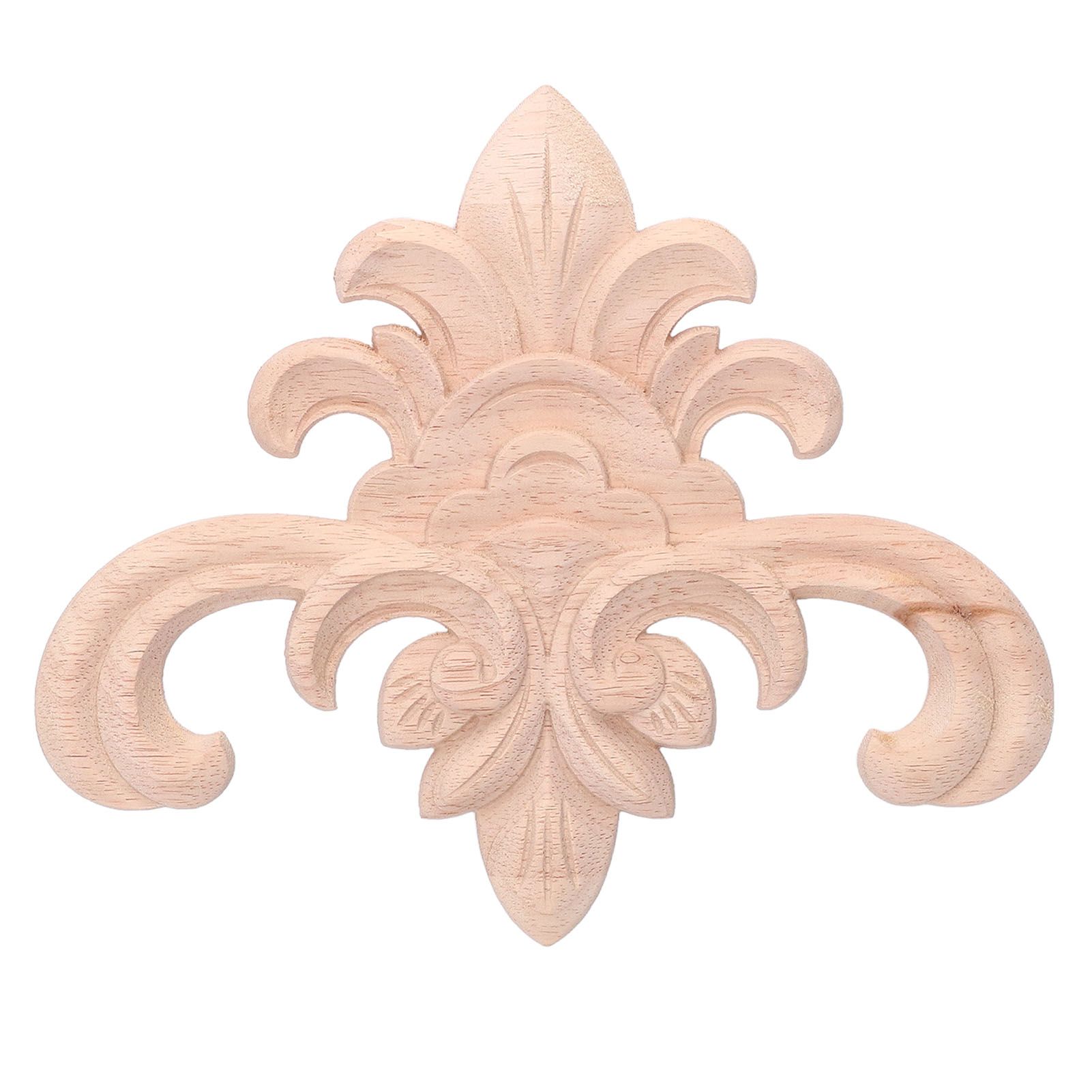 Wood Applique Easy Installation Durable Natural Eco Friendly Classic Exquisite Pattern Wood Carving AppliqueType Two - Image 1