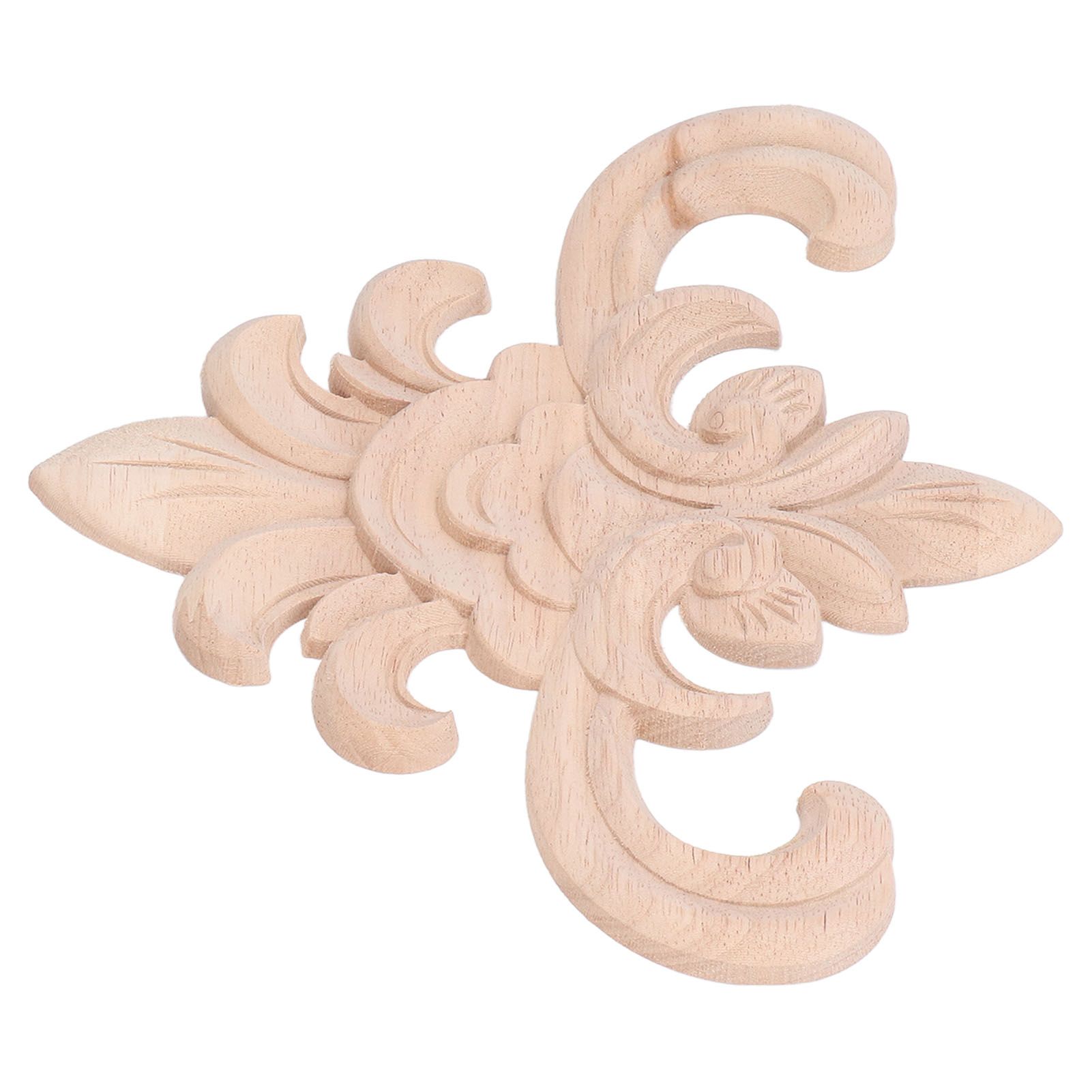 Wood Applique Easy Installation Durable Natural Eco Friendly Classic Exquisite Pattern Wood Carving AppliqueType Two - Image 4