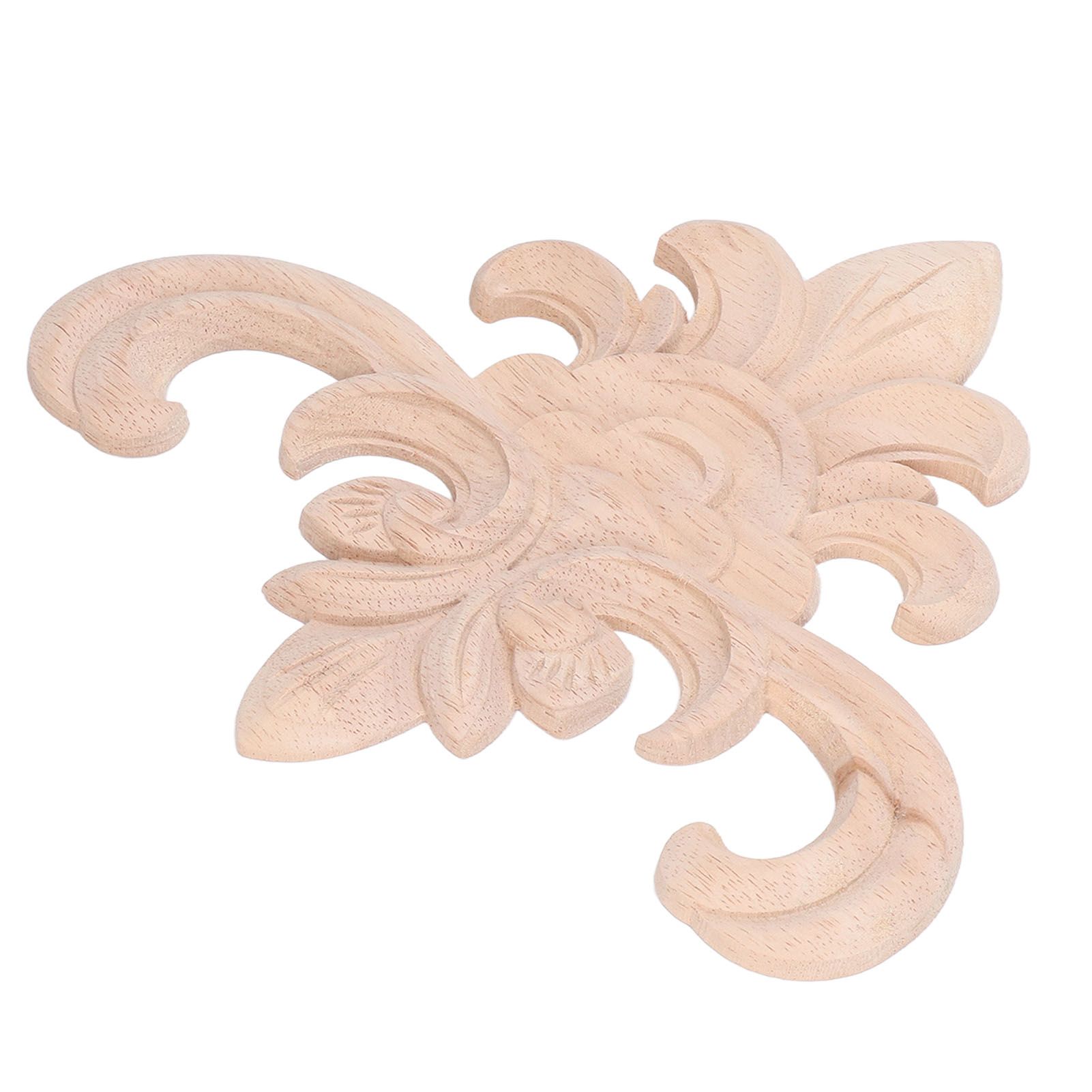 Wood Applique Easy Installation Durable Natural Eco Friendly Classic Exquisite Pattern Wood Carving AppliqueType Two - Image 7