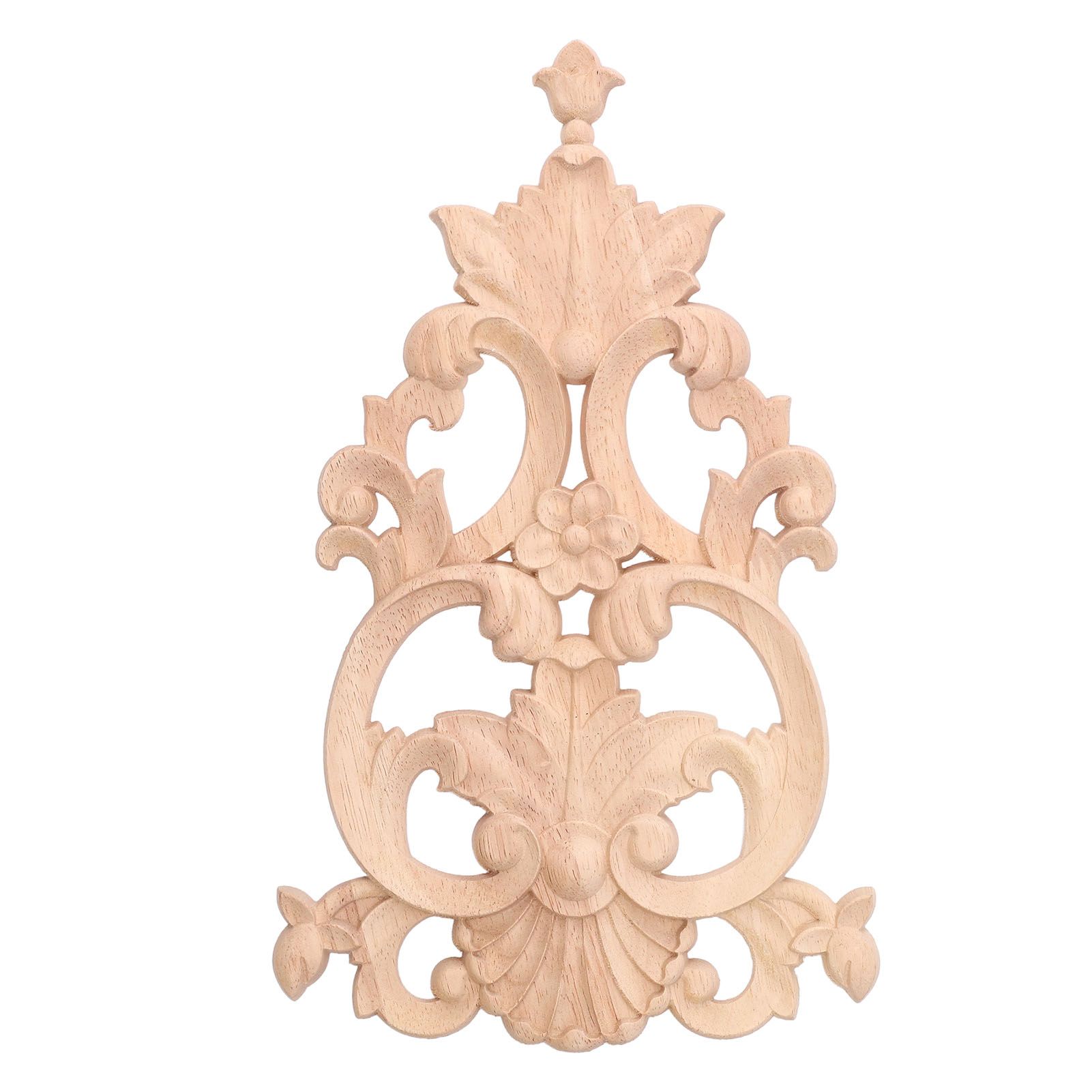 Wood Applique Easy Installation Durable Natural Eco Friendly Classic Exquisite Pattern Wood Carving AppliqueType Four - Image 1