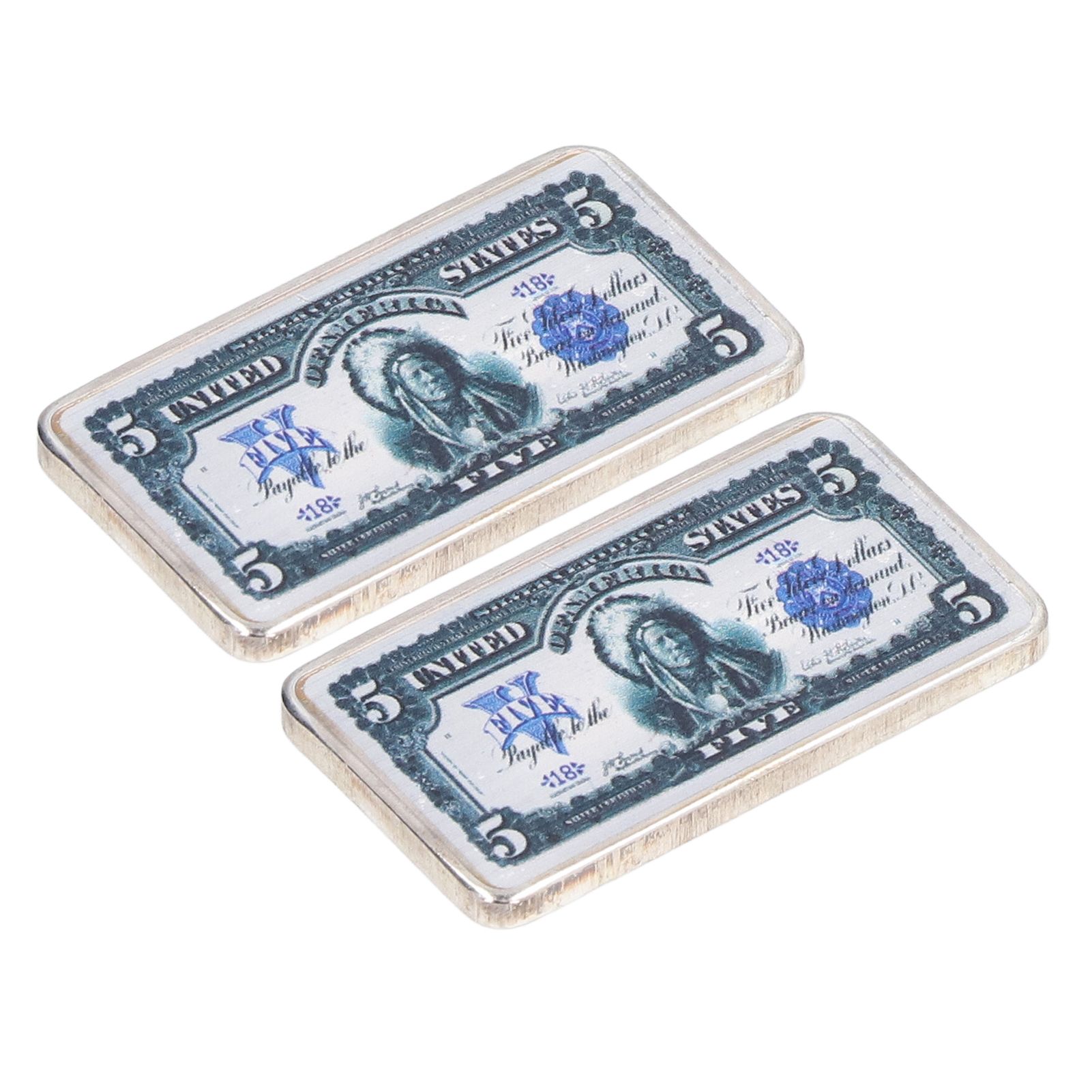 2Pcs Commemorative Coins Coin Collection 5 US Dollars Patter Fine Workmanship Commemorative Coin - Image 4