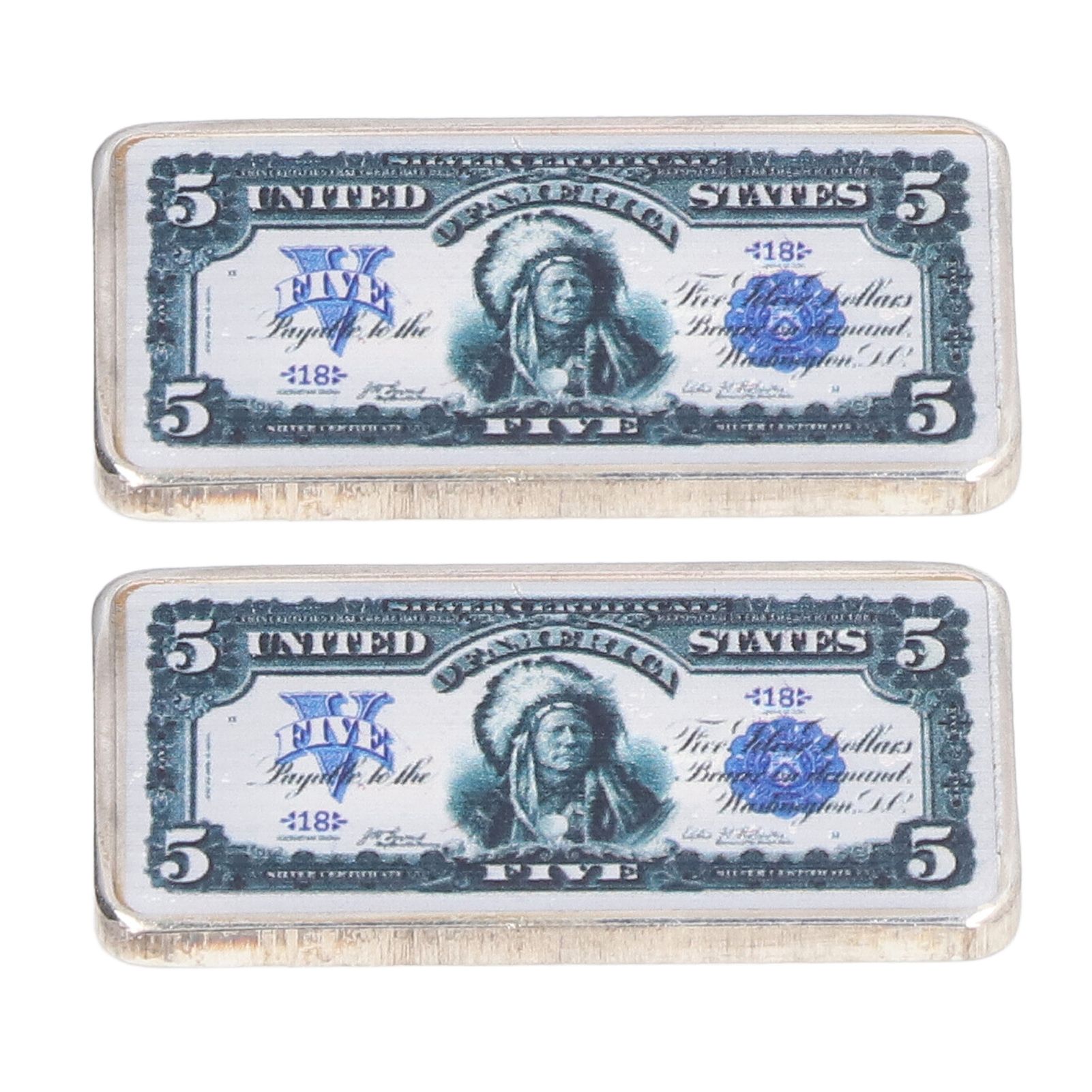 2Pcs Commemorative Coins Coin Collection 5 US Dollars Patter Fine Workmanship Commemorative Coin - Image 5