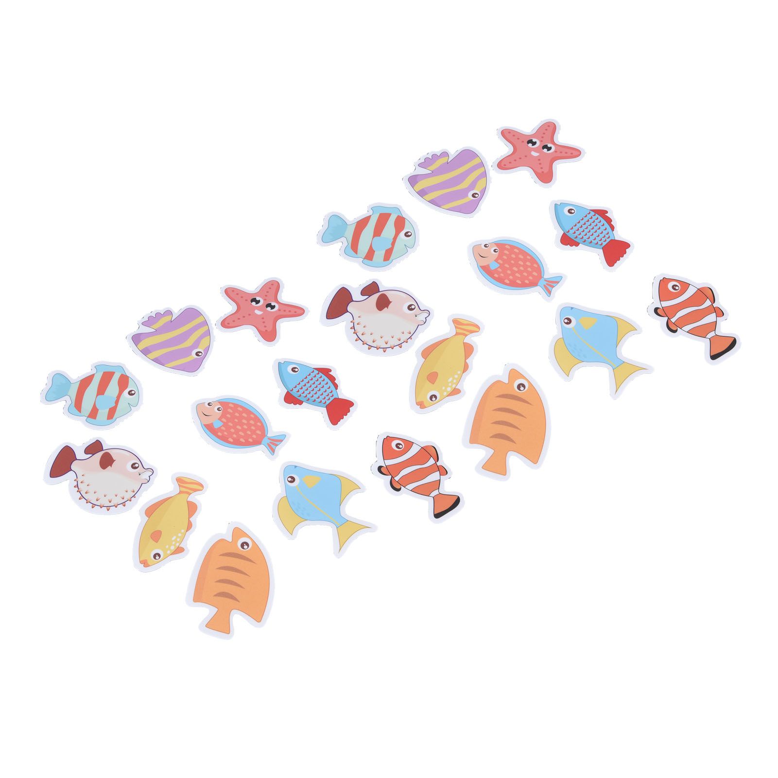 2 Sets Nonslip Bathtub Stickers Matte Colorful Fish Self Adhesive Waterproof Mouldproof Safe for Baby Shower - Image 7