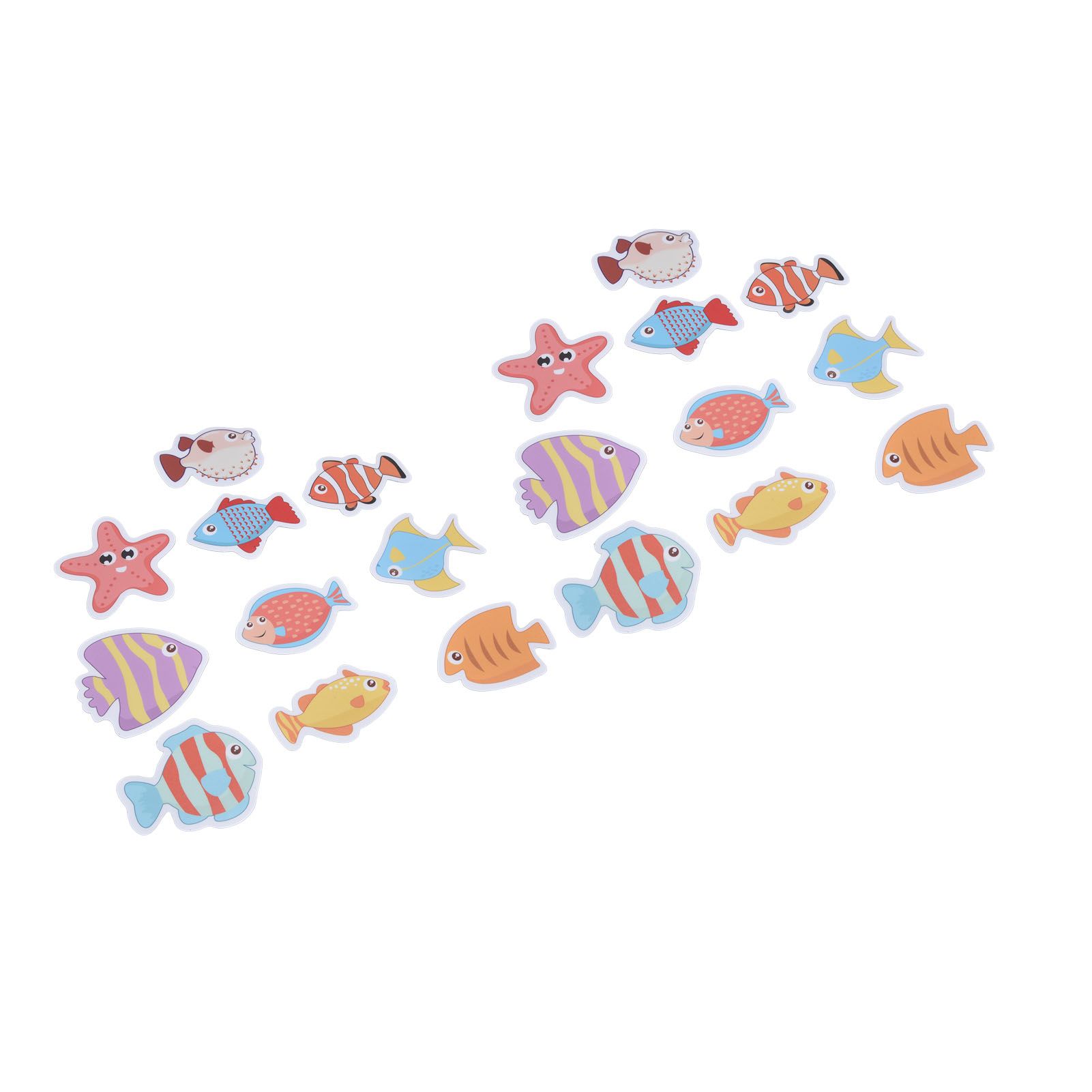 2 Sets Nonslip Bathtub Stickers Matte Colorful Fish Self Adhesive Waterproof Mouldproof Safe for Baby Shower - Image 8