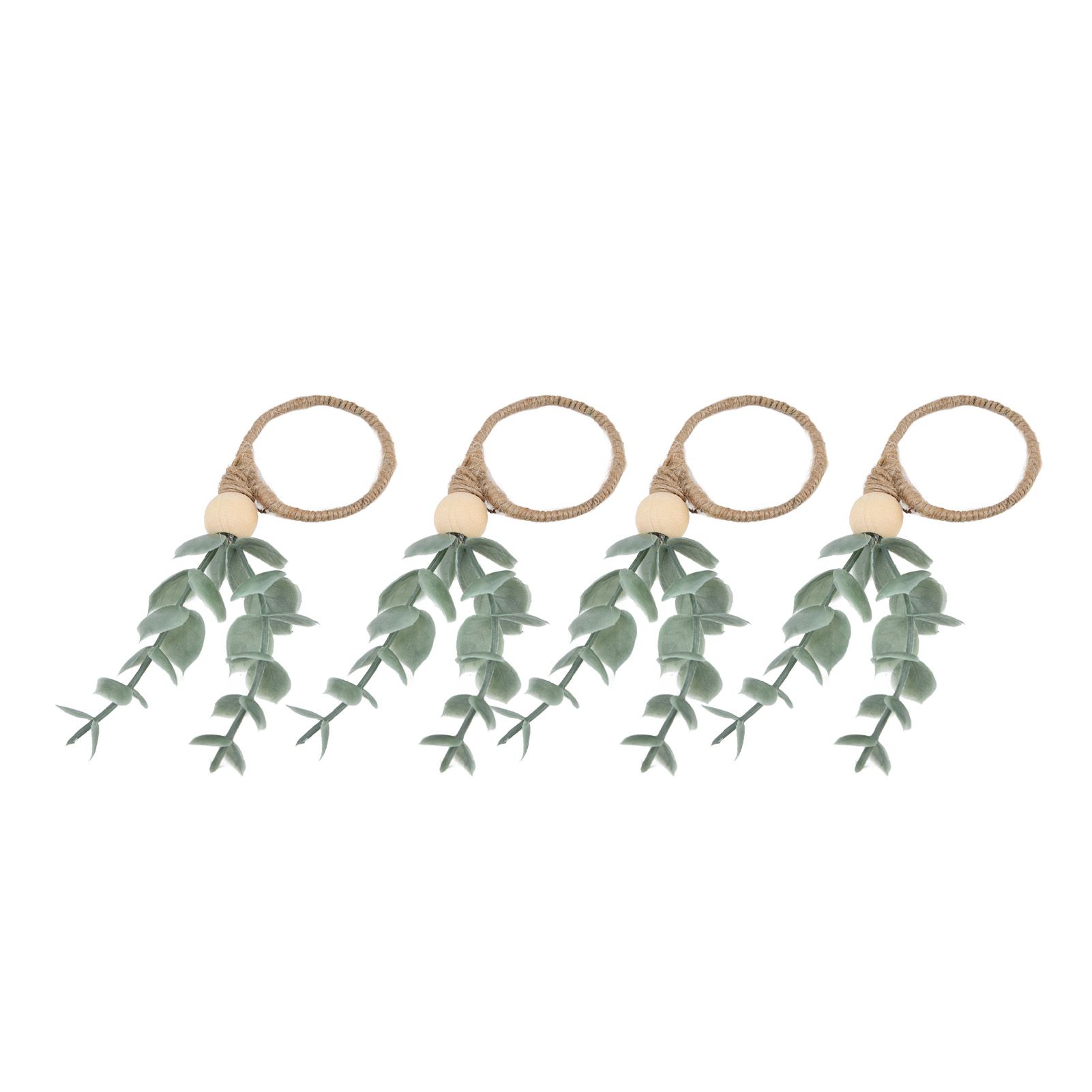 4Pcs Napkin Rings Simple Decorative Handicraft Leaf Flower Napkin Rings for Weddings New Years Parties6640 - Image 6