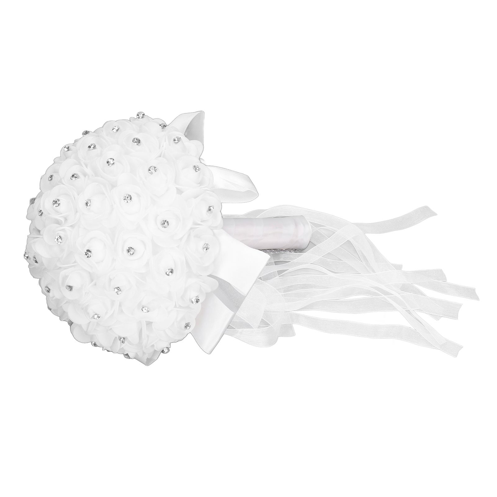 Holding Flower Simulation Design Environmentally Friendly Odorless Romantic Artificial Bouquet for Weddings Parties - Image 2