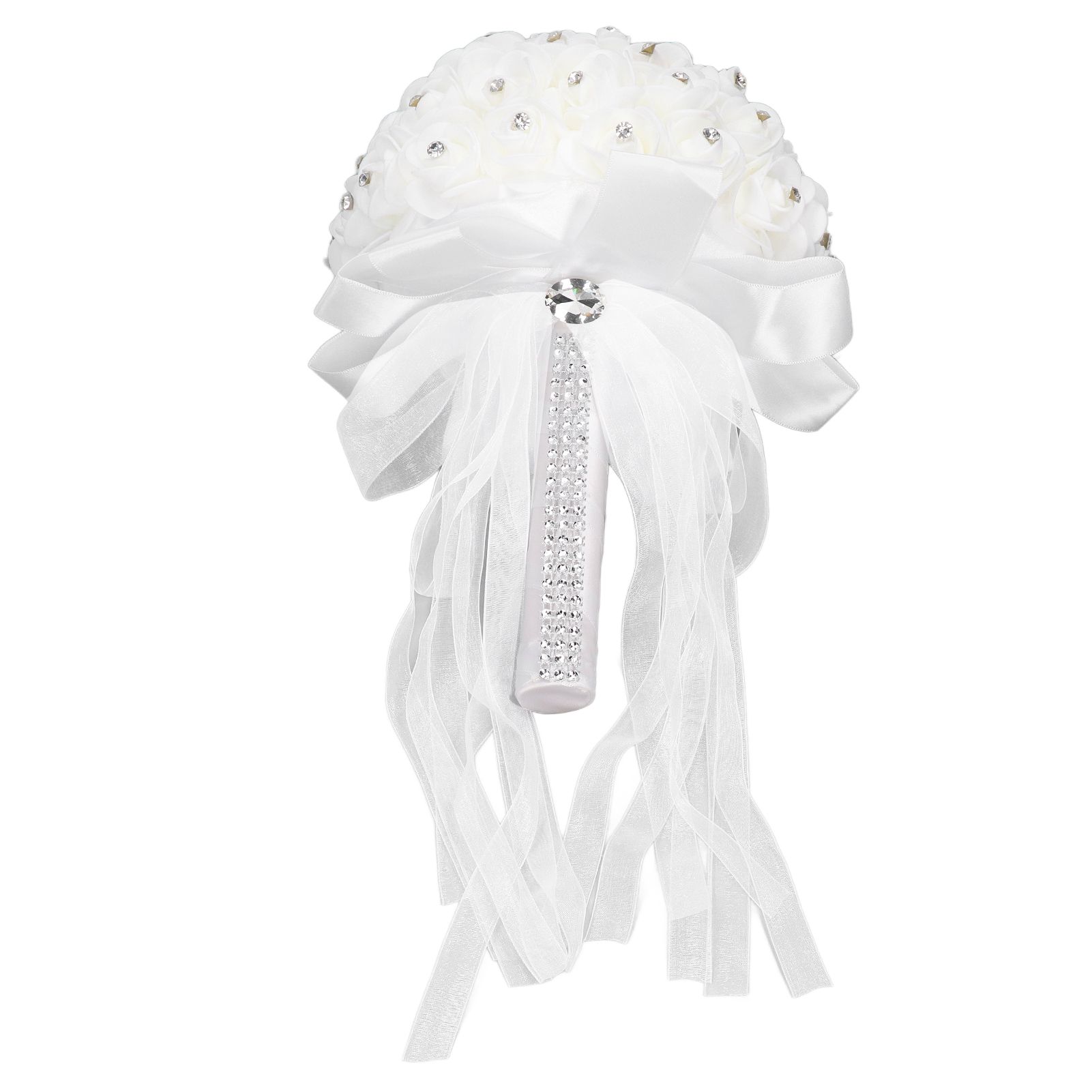 Holding Flower Simulation Design Environmentally Friendly Odorless Romantic Artificial Bouquet for Weddings Parties - Image 3