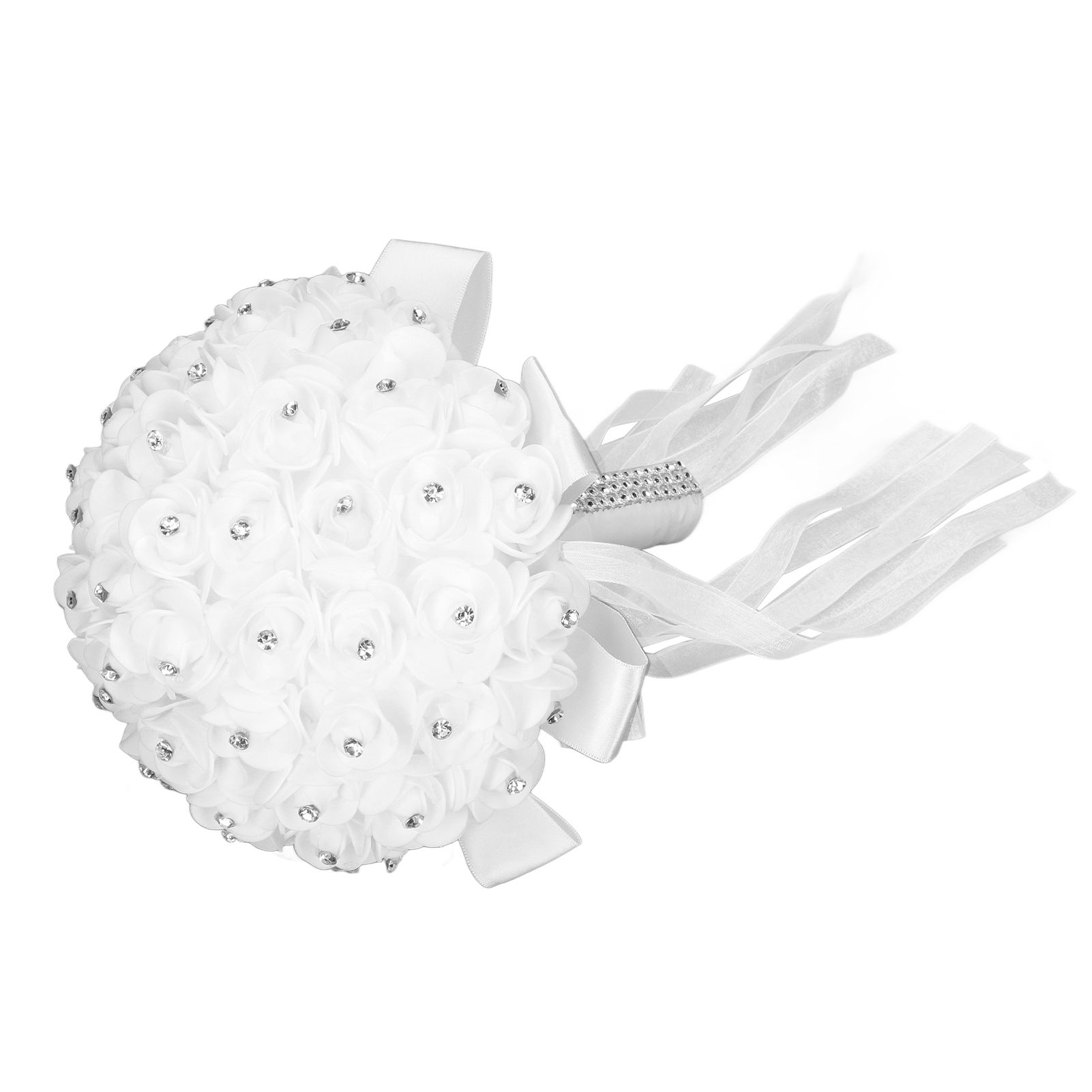 Holding Flower Simulation Design Environmentally Friendly Odorless Romantic Artificial Bouquet for Weddings Parties - Image 4