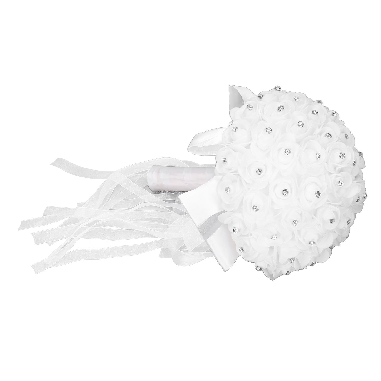 Holding Flower Simulation Design Environmentally Friendly Odorless Romantic Artificial Bouquet for Weddings Parties - Image 5