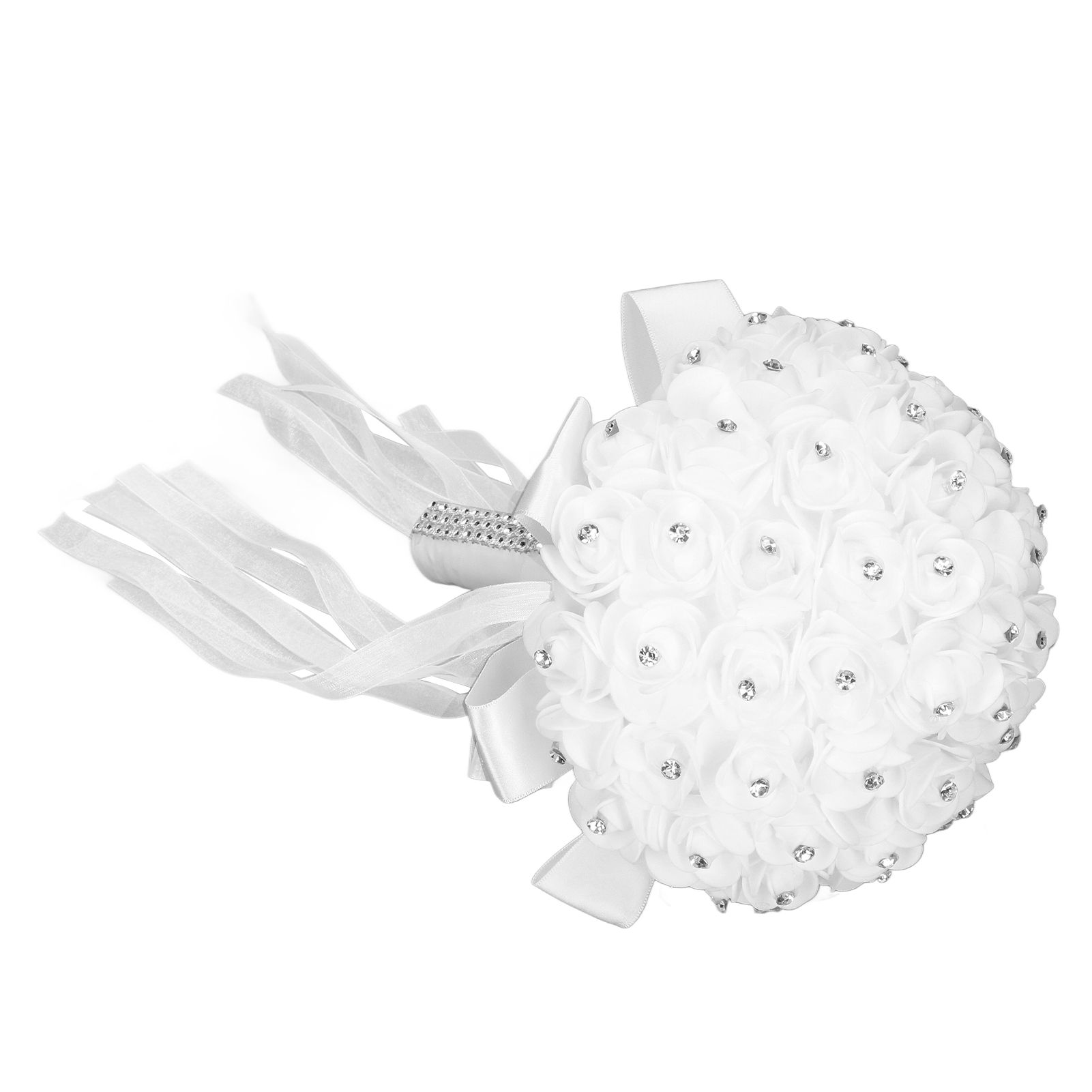 Holding Flower Simulation Design Environmentally Friendly Odorless Romantic Artificial Bouquet for Weddings Parties - Image 6