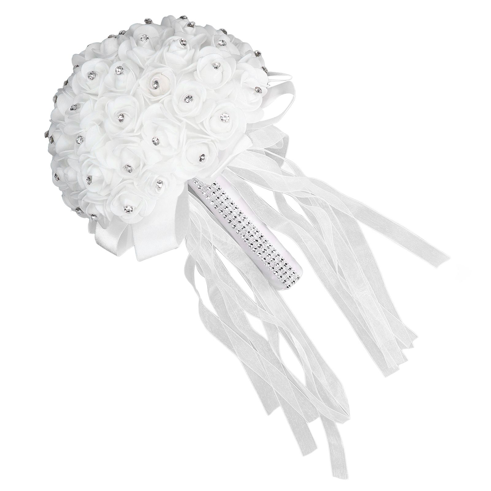 Holding Flower Simulation Design Environmentally Friendly Odorless Romantic Artificial Bouquet for Weddings Parties - Image 7