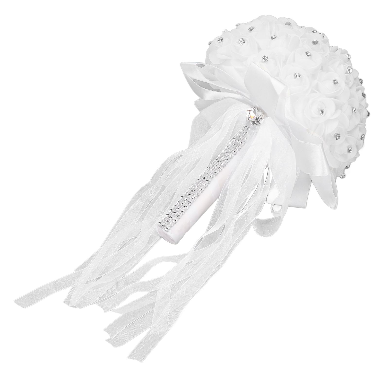 Holding Flower Simulation Design Environmentally Friendly Odorless Romantic Artificial Bouquet for Weddings Parties - Image 8
