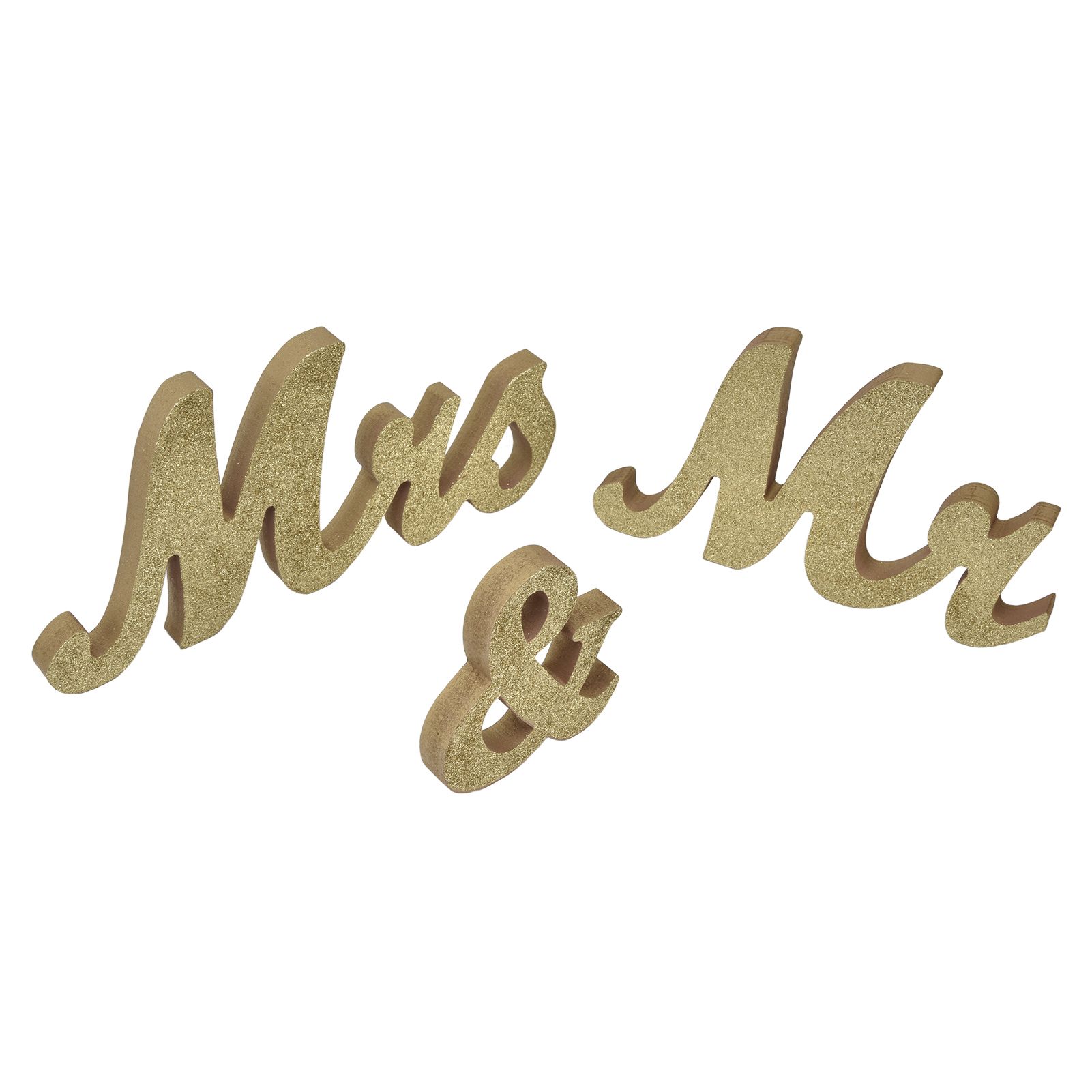 Mr Mrs Sign Wedding Table Decorations English Letter Ornament Props for Festival Anniversary PartyGold - Image 4