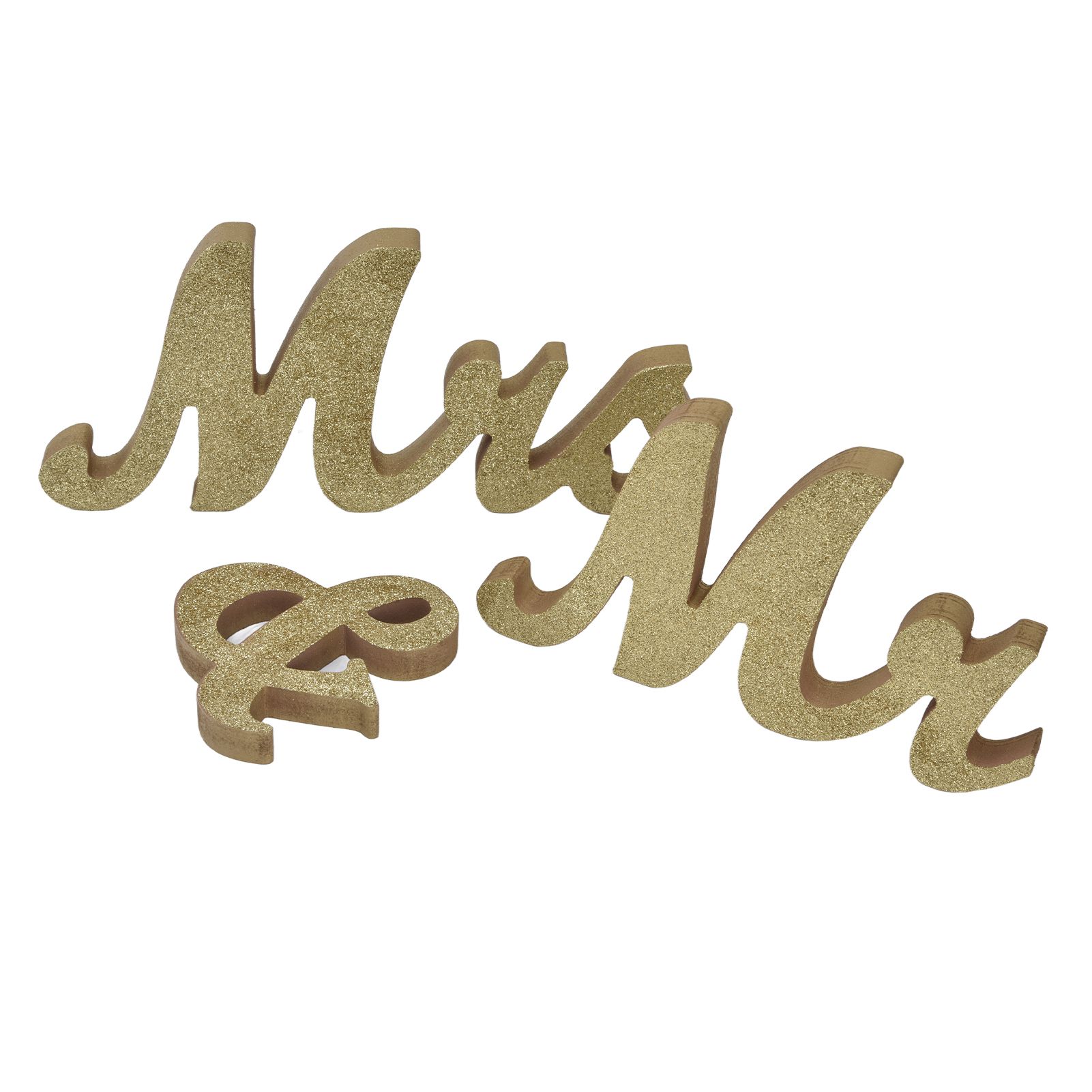 Mr Mrs Sign Wedding Table Decorations English Letter Ornament Props for Festival Anniversary PartyGold - Image 6