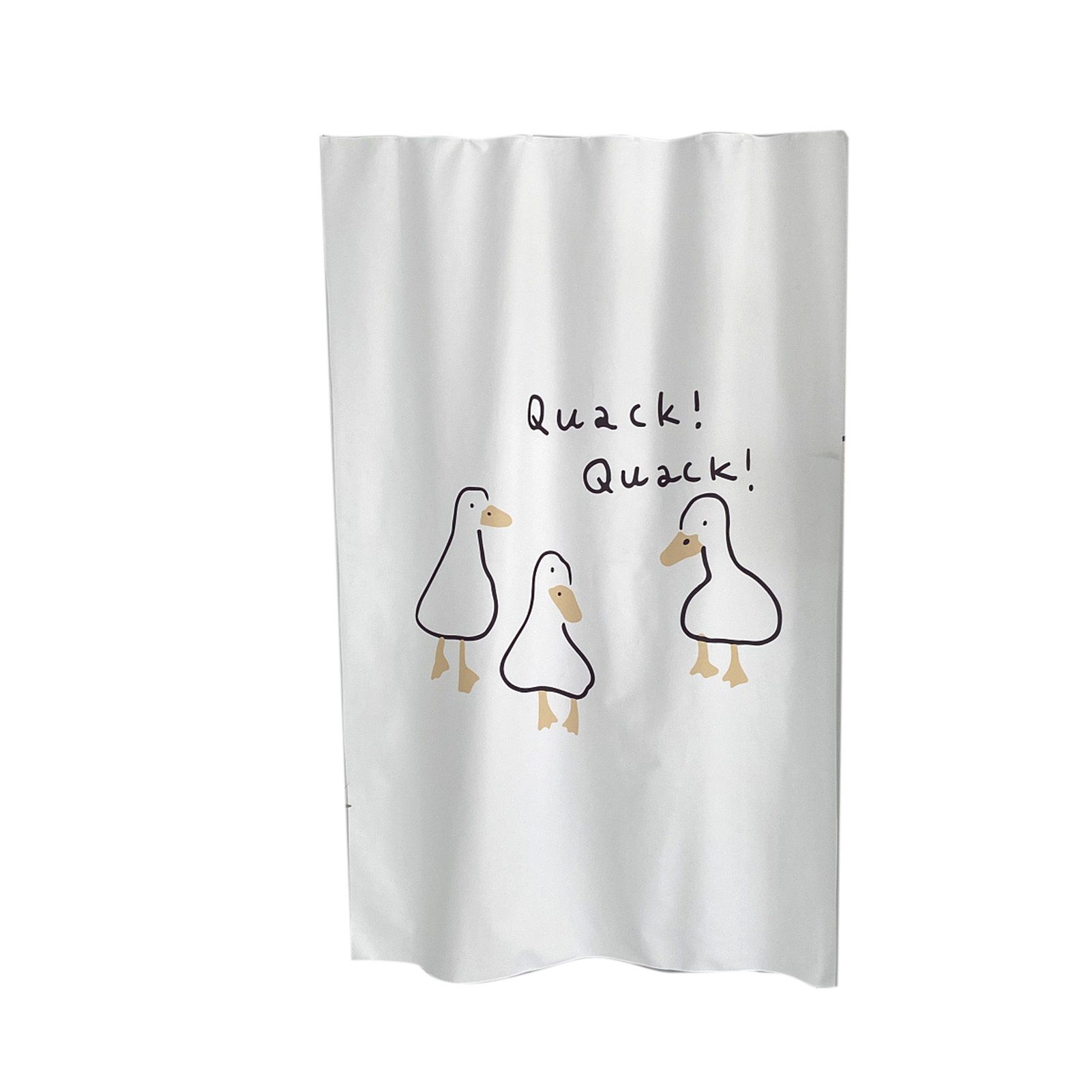 Door Curtain Cute Decorative Cartoon Doorway Divider Cloth for Bedroom Closet Dormitory Kitchen Little White Duck - Image 1