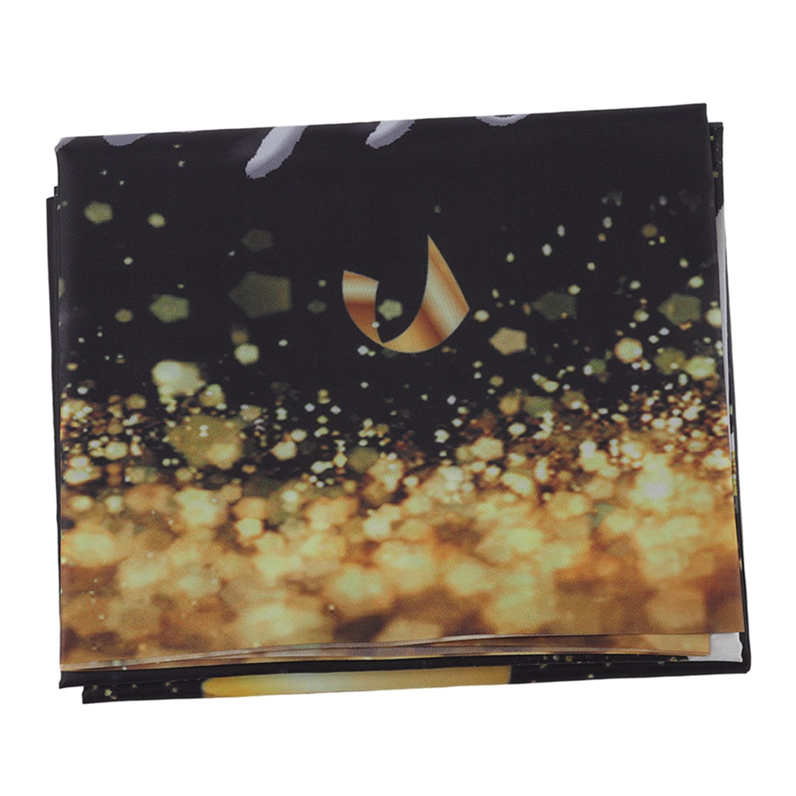 Happy 18th Birthday Backdrop Black Gold 180x99cm Reusable Happy Birthday Decorations with 4 Grommets - Image 6