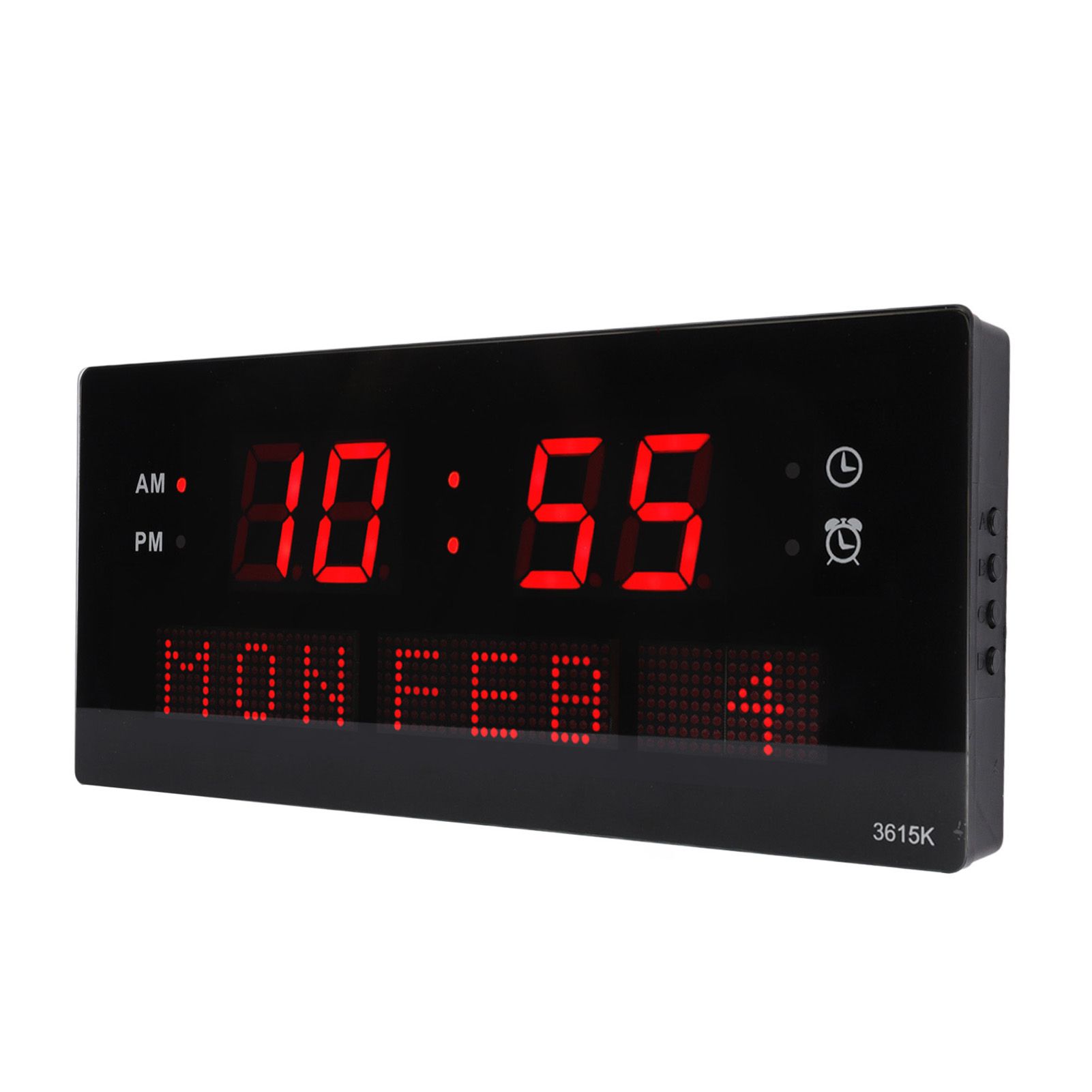 LED Wall Clock Decorative Black Frame Elegant Style Hanging Holes Digital Display Electric Desk Clock 100 to 240V AU Plug - Image 3