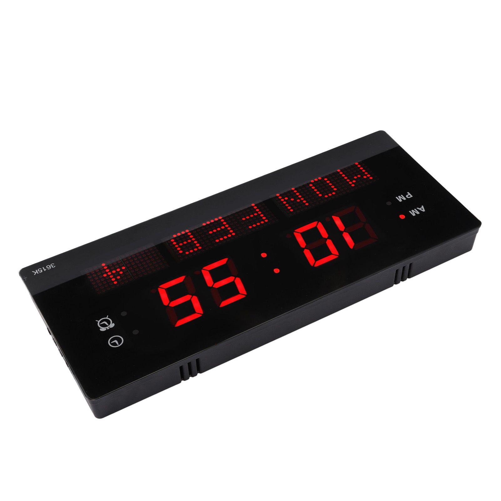 LED Wall Clock Decorative Black Frame Elegant Style Hanging Holes Digital Display Electric Desk Clock 100 to 240V AU Plug - Image 4