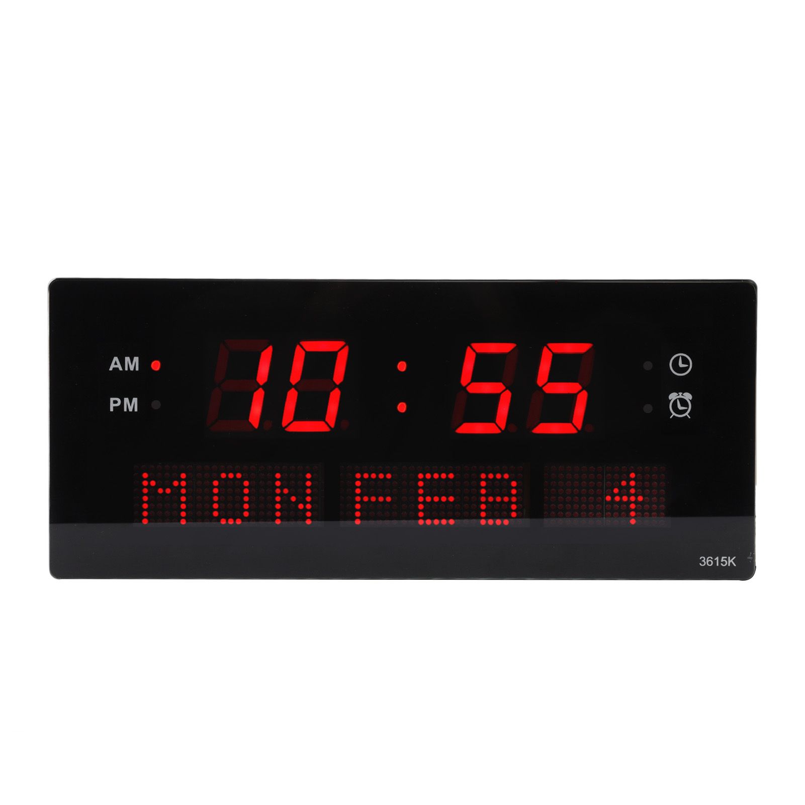 LED Wall Clock Decorative Black Frame Elegant Style Hanging Holes Digital Display Electric Desk Clock 100 to 240V AU Plug - Image 8