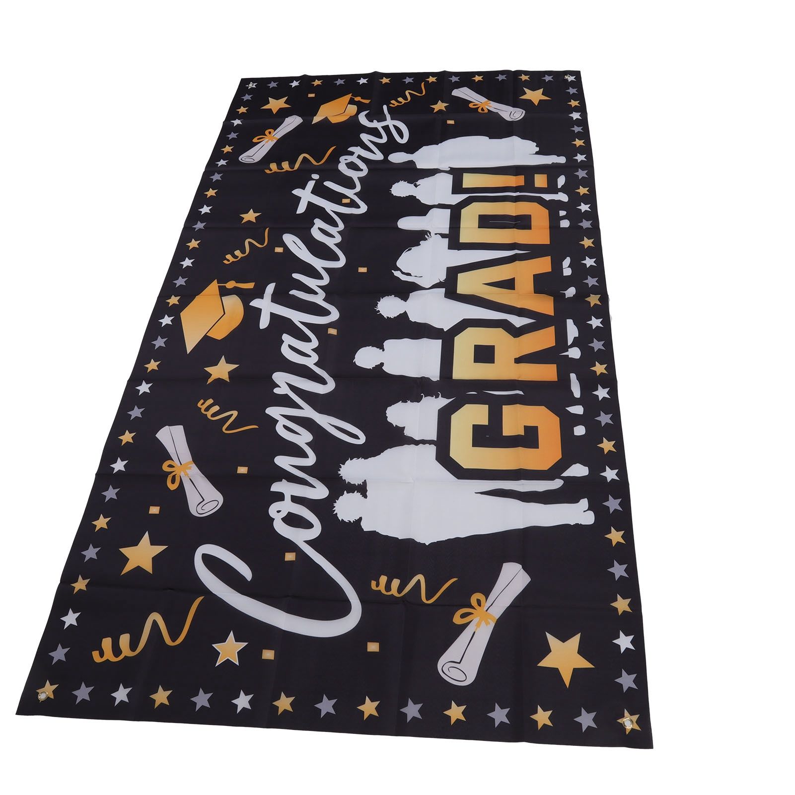 Graduation Banner 71x38in Durable Polyester Fabrics Fadeless 4 Eyelets Easy Installation Congrats Grad Banner for Party C - Image 7