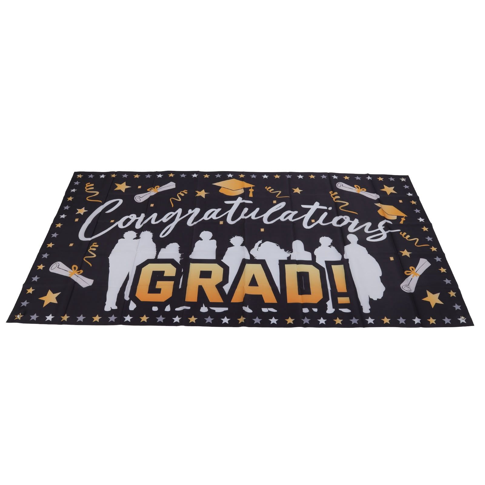 Graduation Banner 71x38in Durable Polyester Fabrics Fadeless 4 Eyelets Easy Installation Congrats Grad Banner for Party C - Image 8