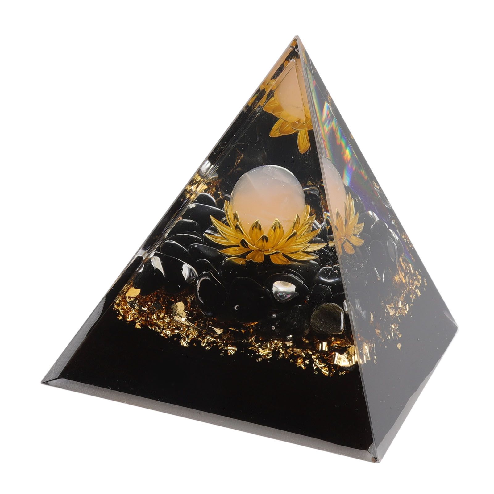 Orgone Pyramid Crystal Chakra Pyramid Promotes Psychological Growth for Living Room Bedroom Office - Image 6