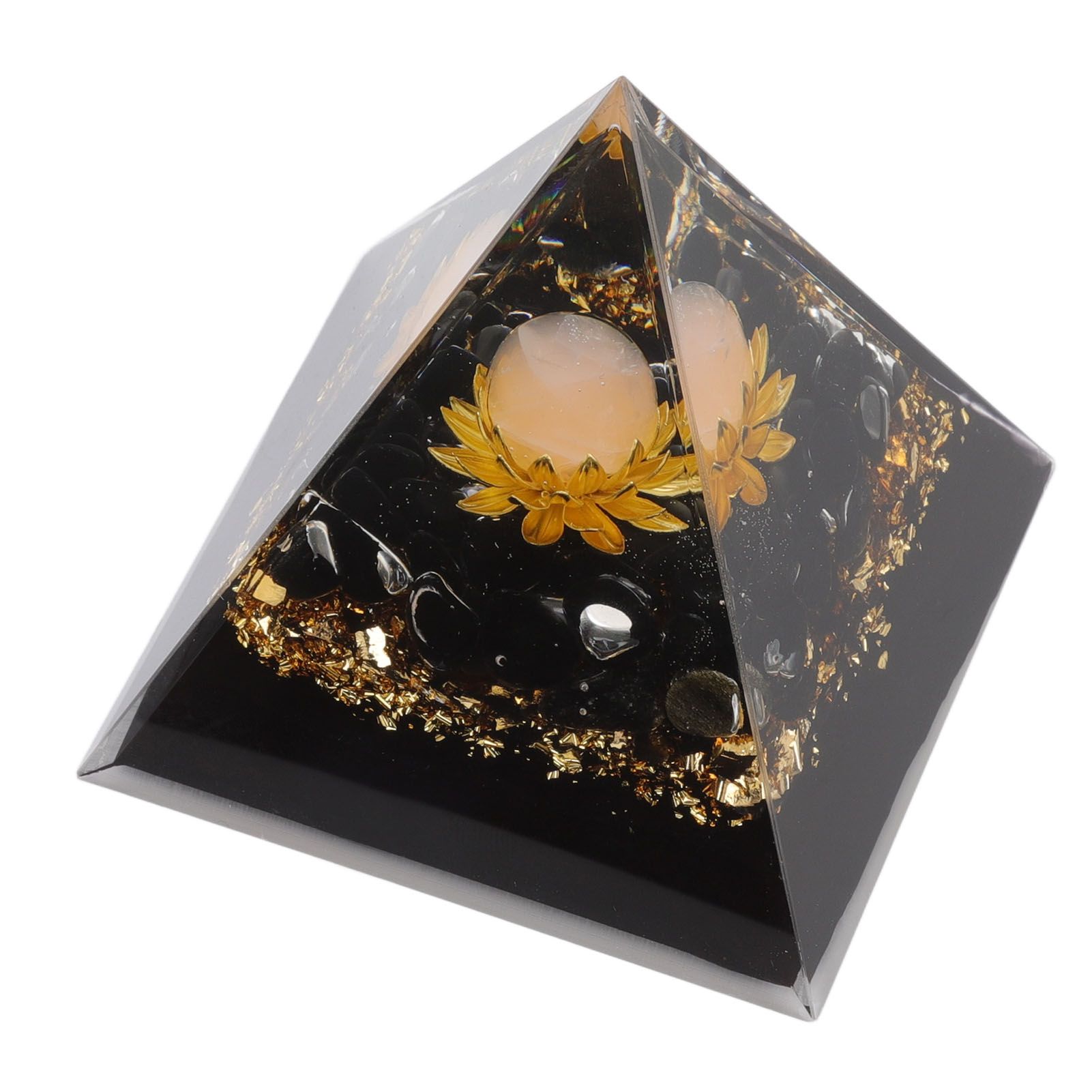 Orgone Pyramid Crystal Chakra Pyramid Promotes Psychological Growth for Living Room Bedroom Office - Image 7