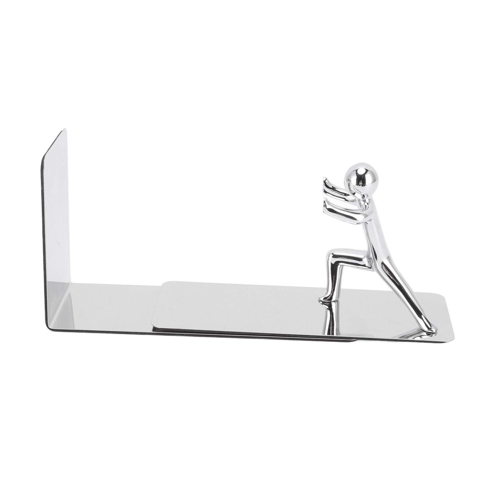 Metal Bookends Kung Fu Man Design Durable Rustproof Metal High Stability Book Ends for Home Office Library - Image 3