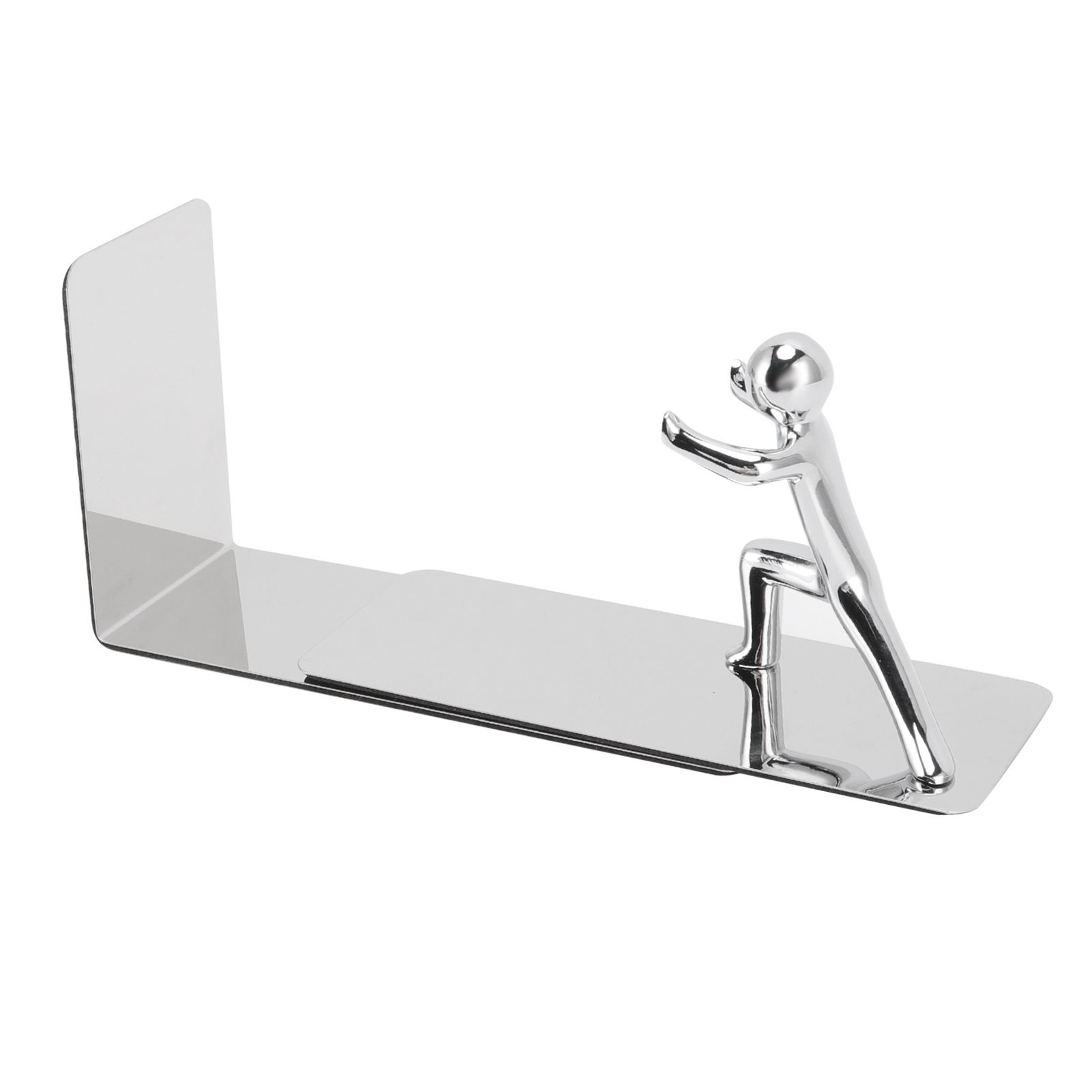 Metal Bookends Kung Fu Man Design Durable Rustproof Metal High Stability Book Ends for Home Office Library - Image 7
