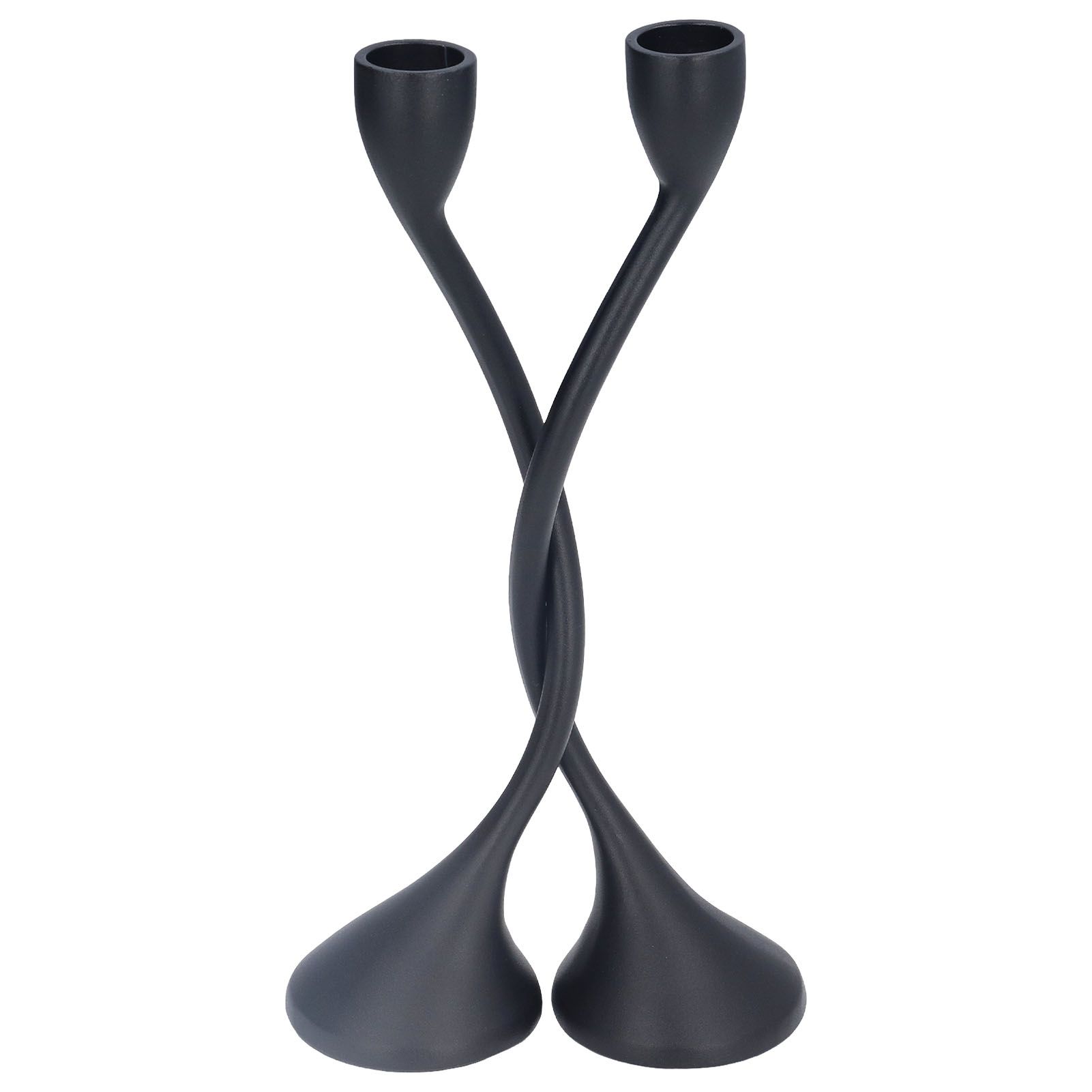 Candle Holder Zinc Alloy High Foot European Style Romantic Simple Retro Black Candlesticks for Bar - Image 5